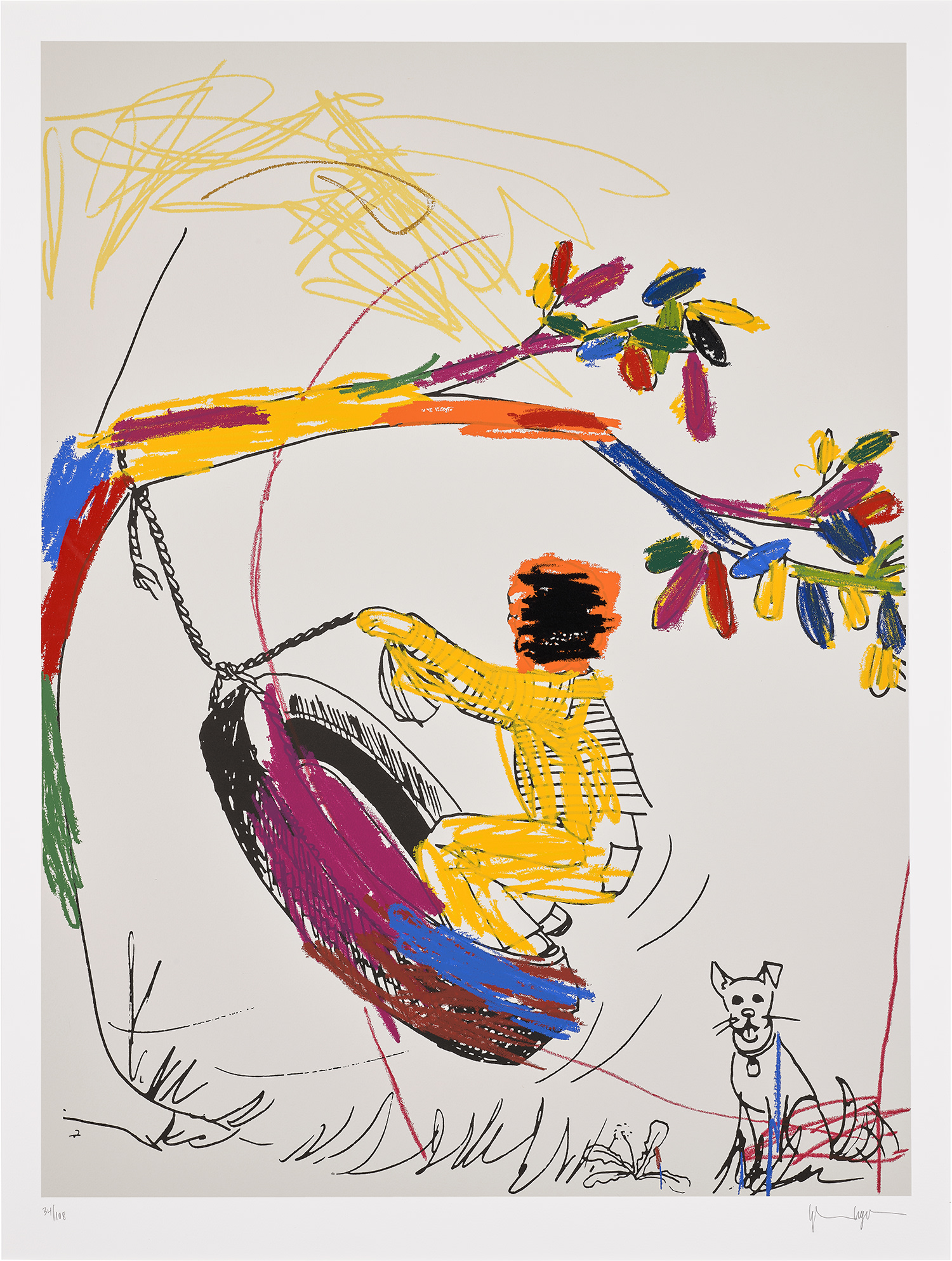 Glenn Ligon — Boy on Tire (R. p. 197)