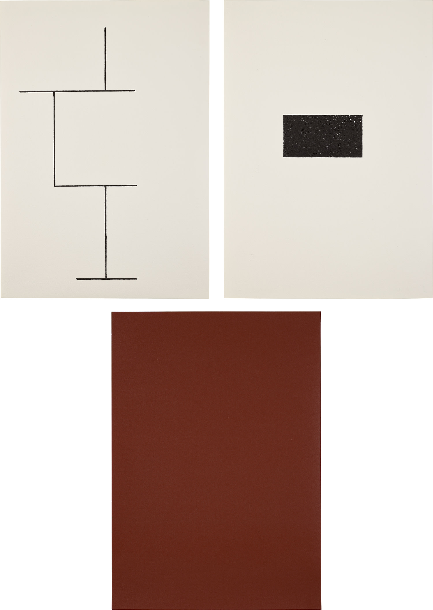 Blinky Palermo — Mappe zur Wandmalerei Hamburger Kunstverein (Portfolio for Mural at the Hamburger Kunstverein) (J. 33)