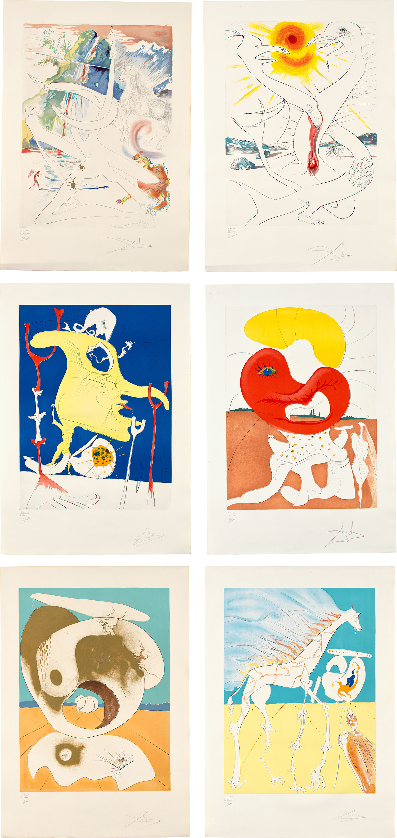 Salvador Dalí — La Conquête du Cosmos II (Conquest of the Cosmos II)