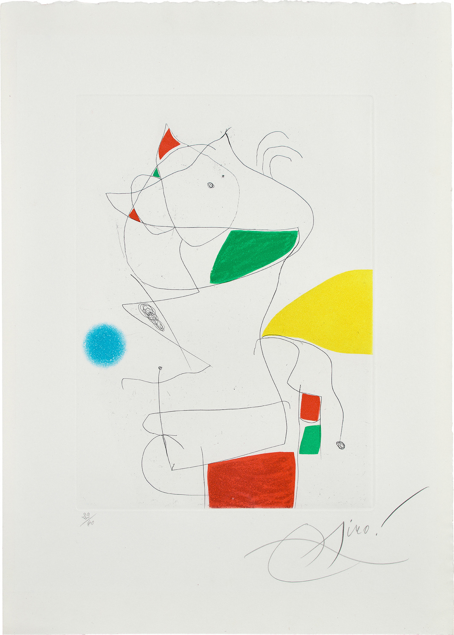 Joan Miró — Hommage à San Lazzaro (Homage to San Lazzaro): one plate