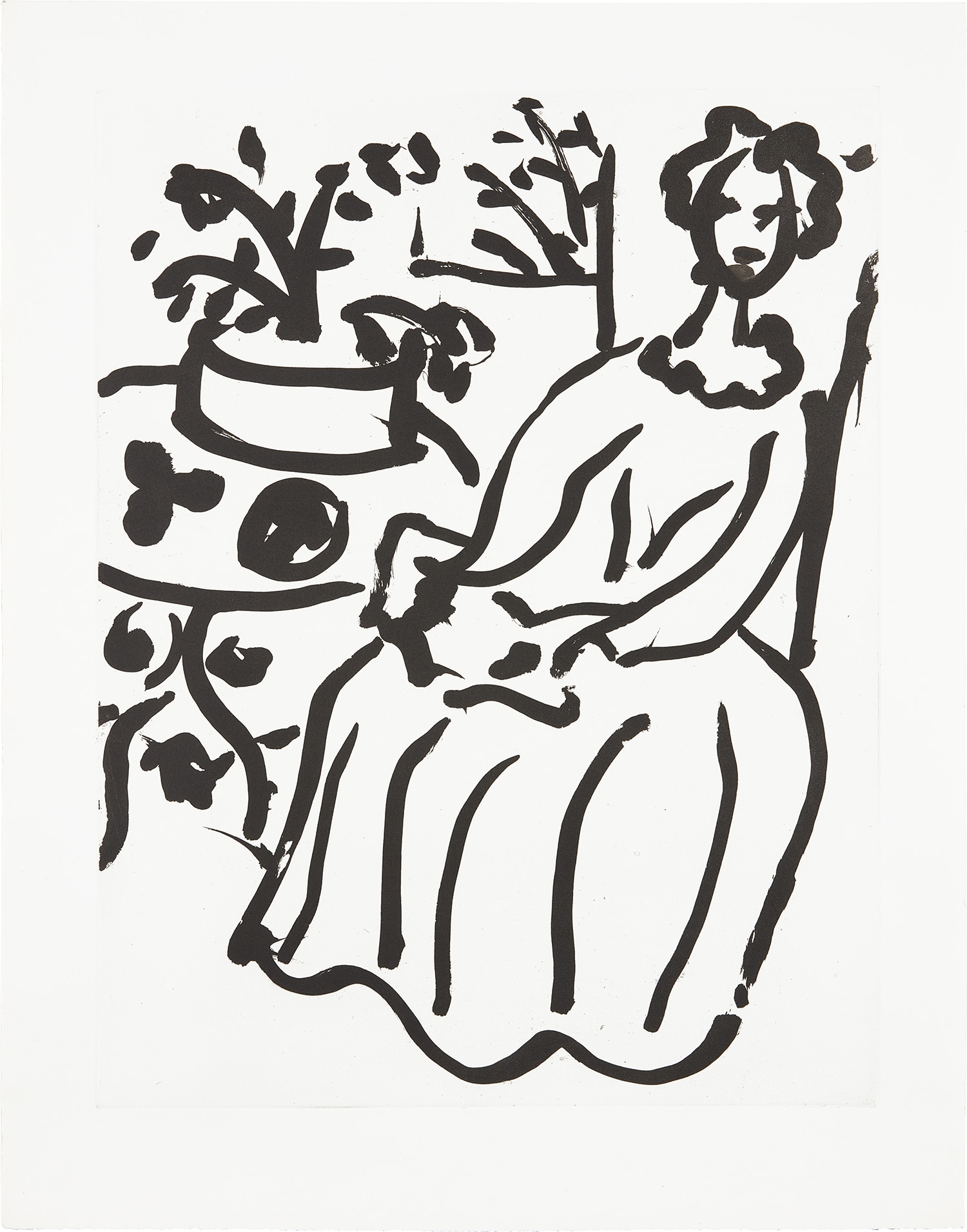 Henri Matisse — Marie-José en robe jaune (Marie-José in a Yellow Dress) (D. 817)