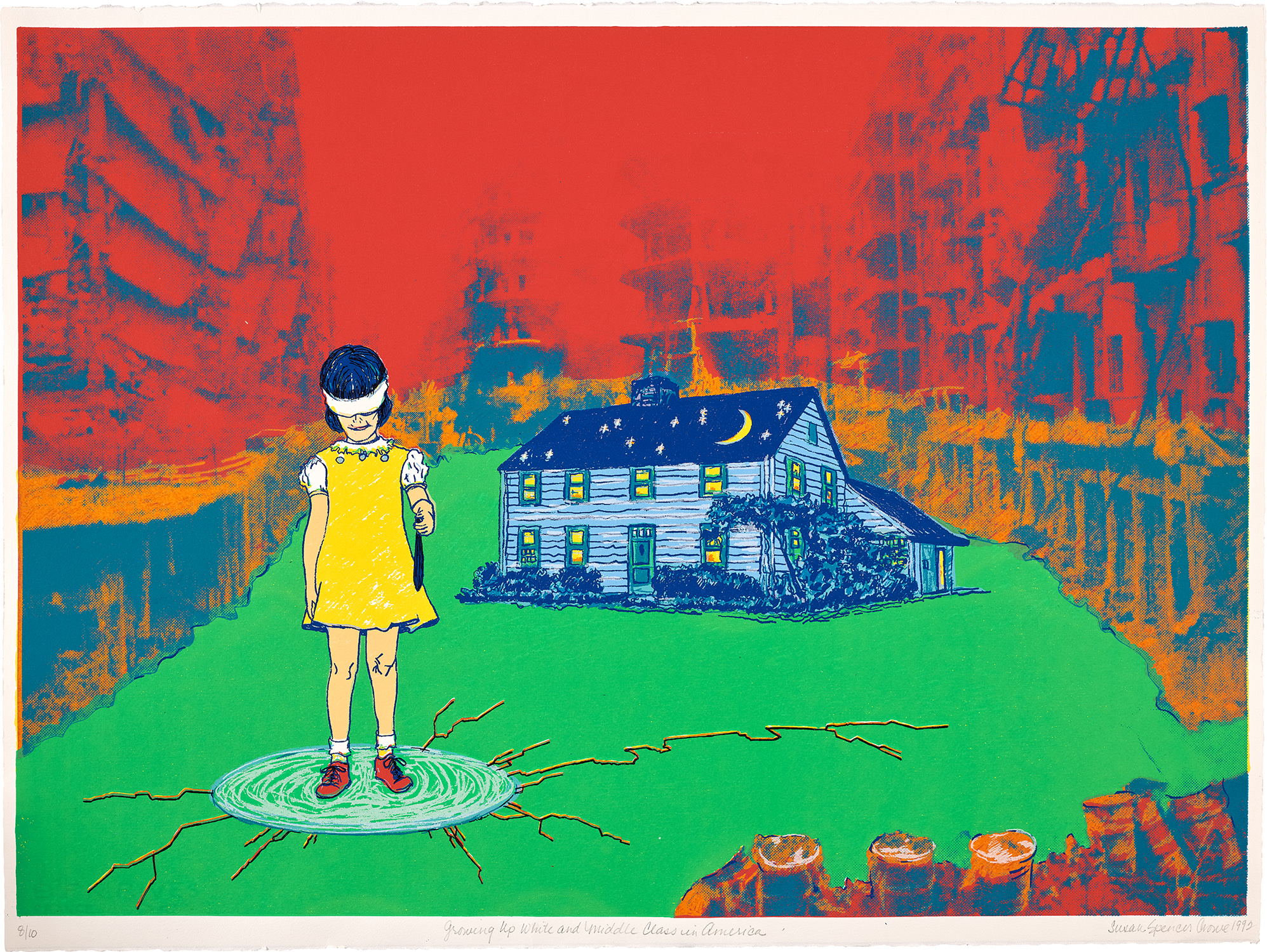 Figure on Couch, from Six Lithographs Drawn from Life; Nude with Rocker; and Models and Horses