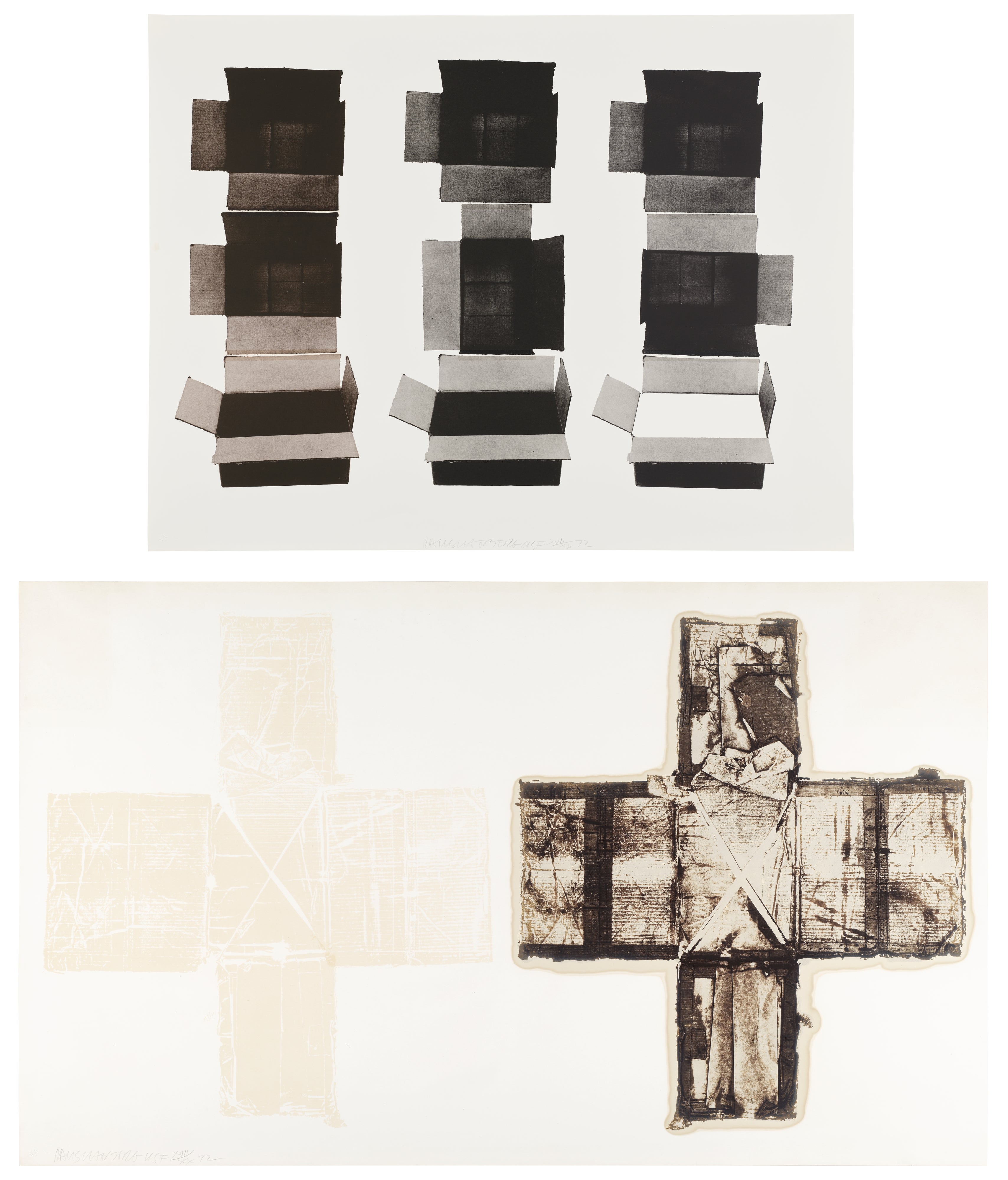 Robert Rauschenberg — Tampa 8; and Tampa 12, from Made in Tampa