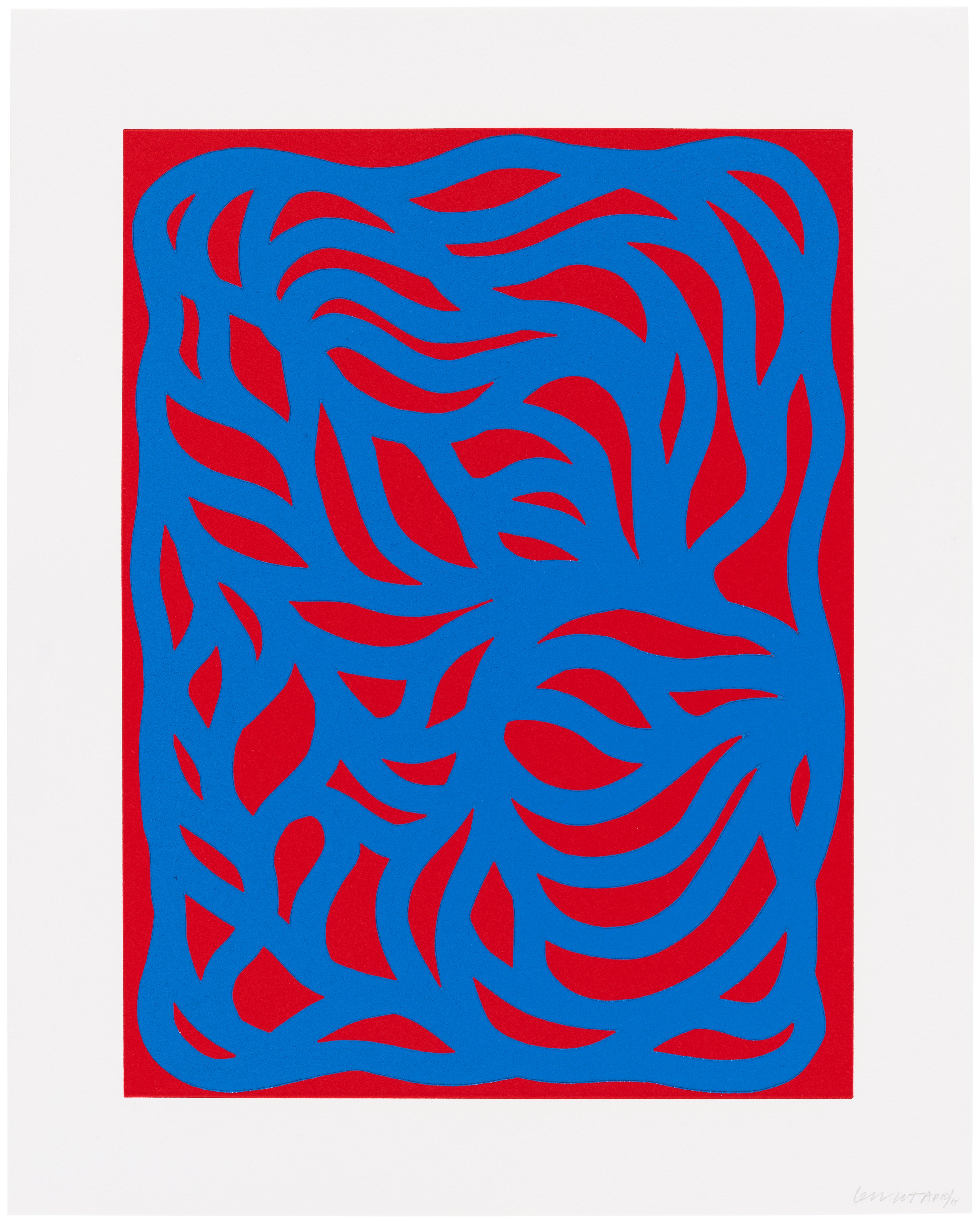 Sol LeWitt — Loops, Red/Blue (K. 1999.13)