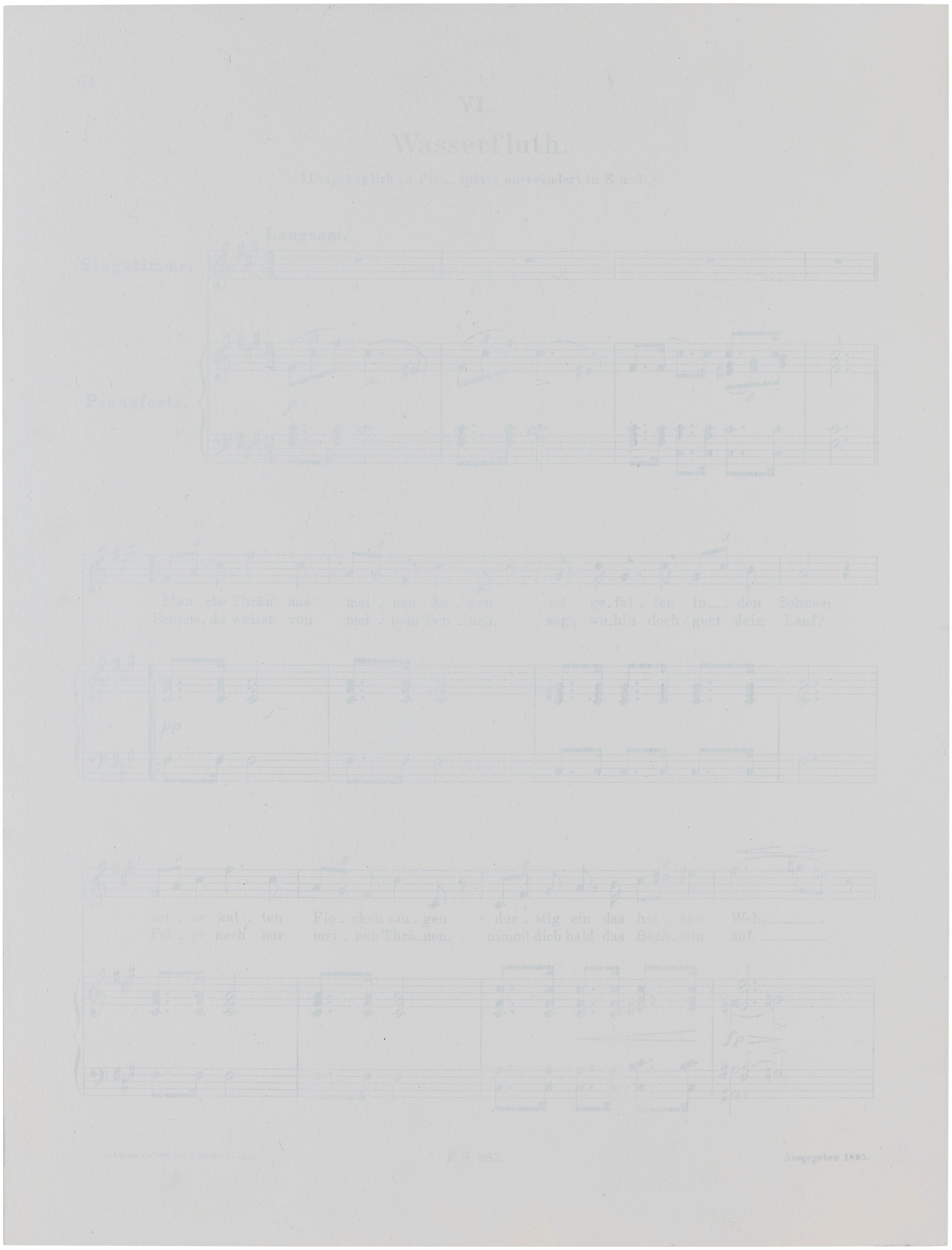 Winterreise-Wasserfluth (Winter Travel-Water Flood) (P. 20)