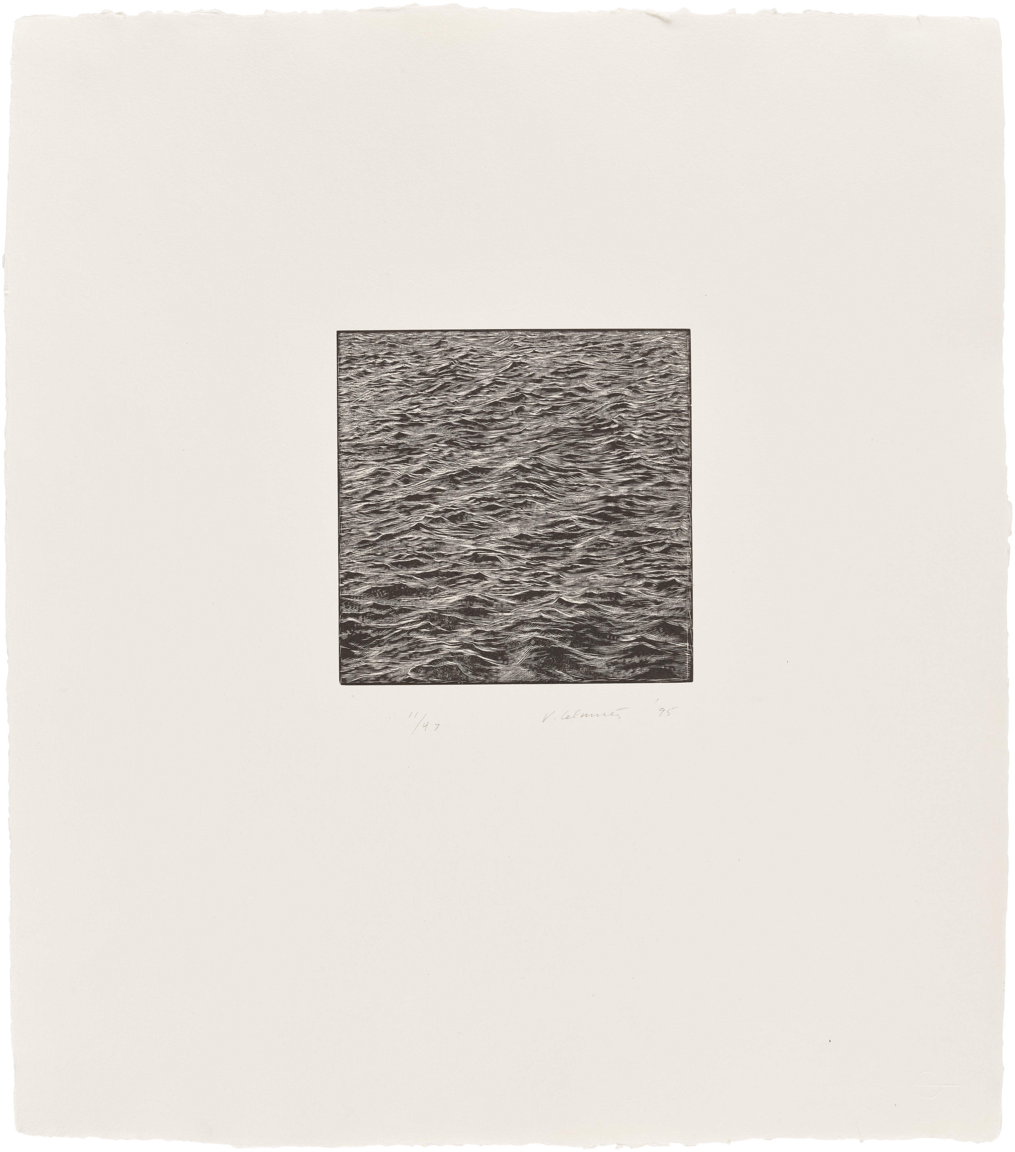 Vija Celmins — Wood Engraving No Title (R. 29)