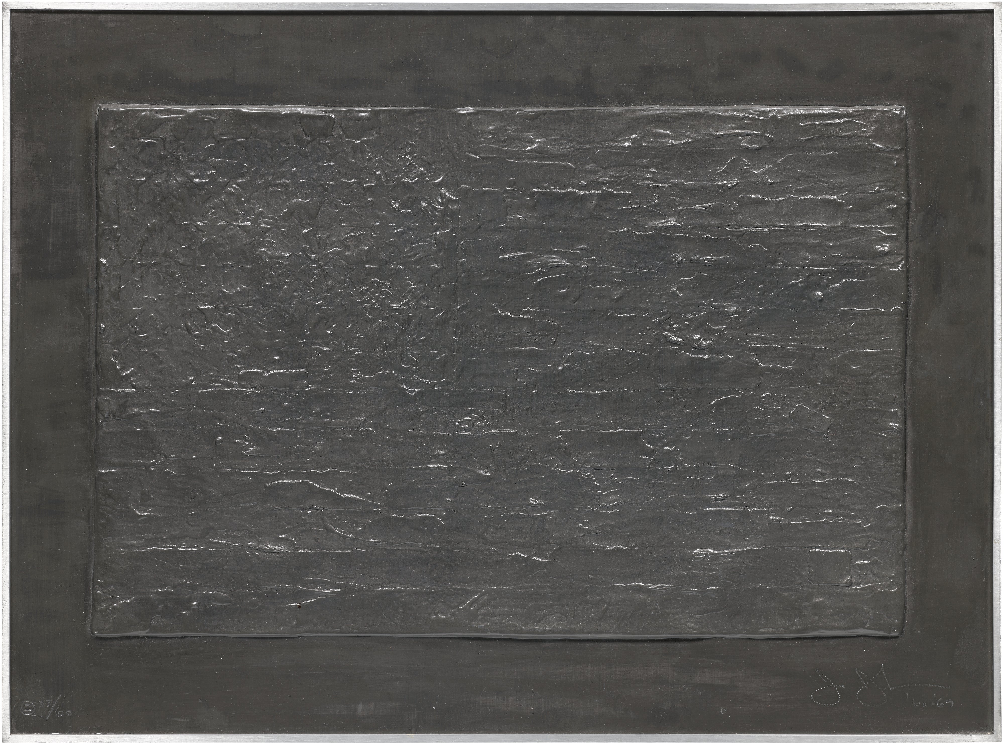 Jasper Johns — Flag, from Lead Reliefs (G. 131, U.L.A.E. 74)