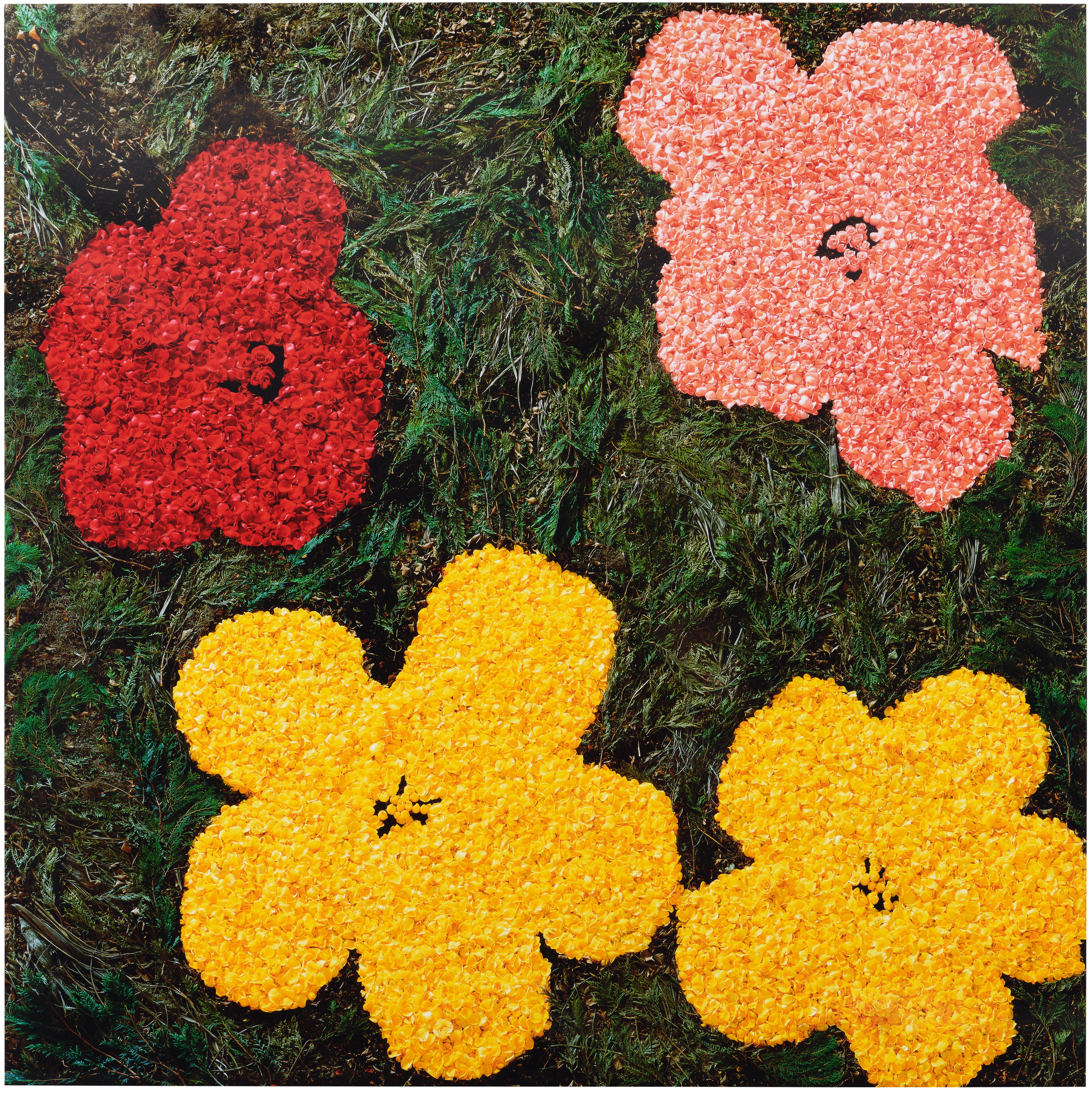 Vik Muniz — Flowers, after Warhol (3)