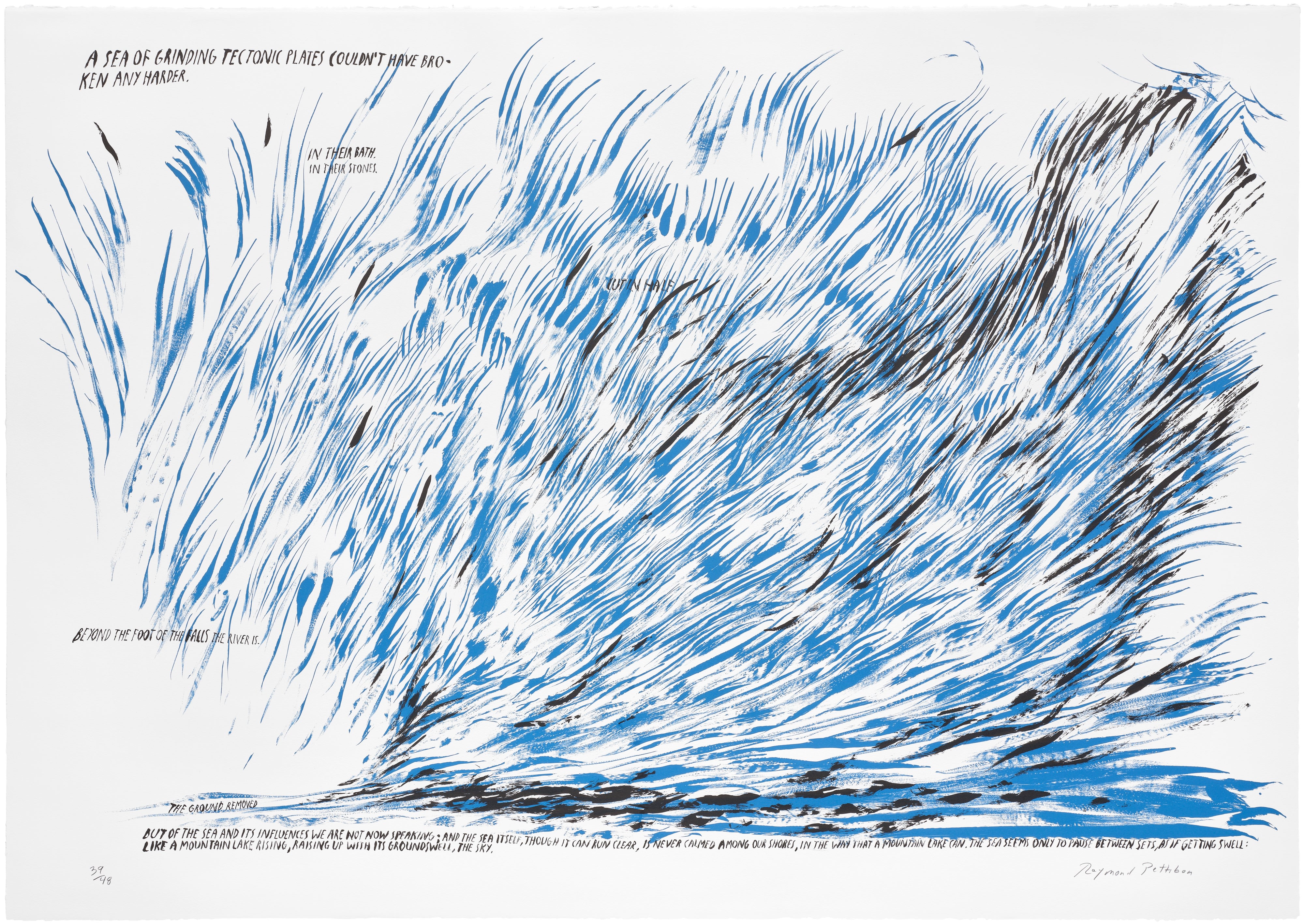 Raymond Pettibon — No Title (A sea of...)