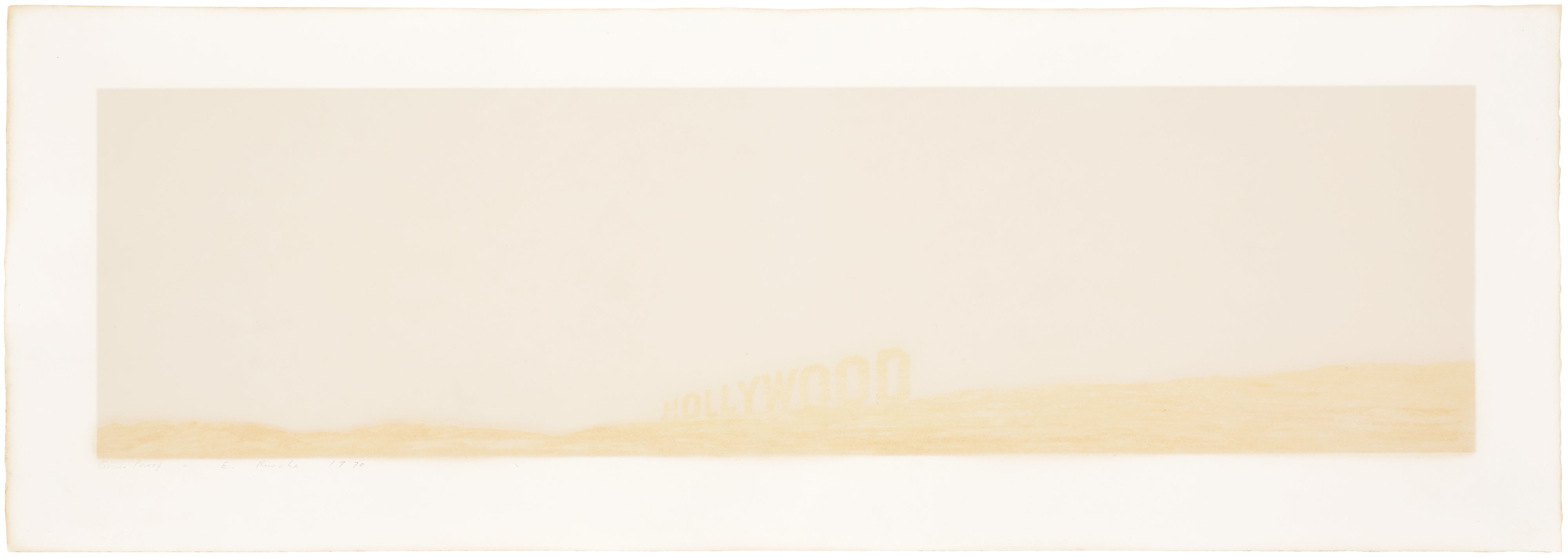 Ed Ruscha — Pepto-Caviar Hollywood (C. p. 338, E. 42)