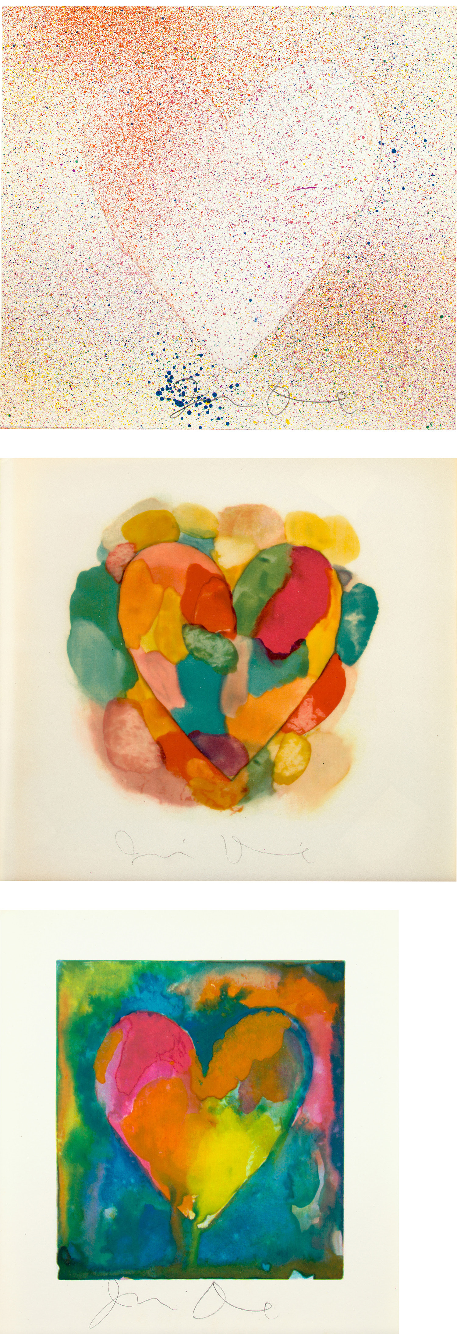 Jim Dine — Complete Graphics (Three Heart Prints)