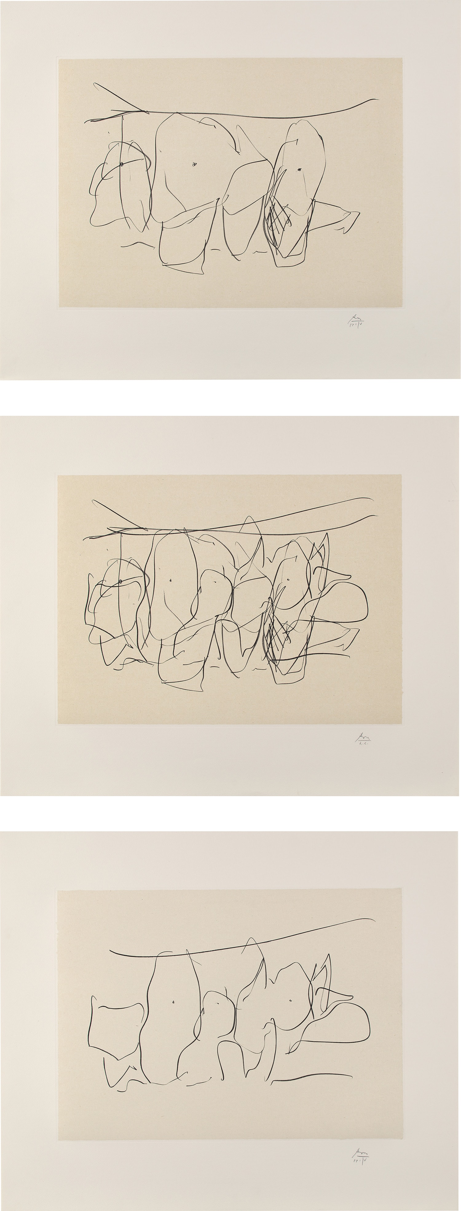 Robert Motherwell — Octavio Paz: three plates