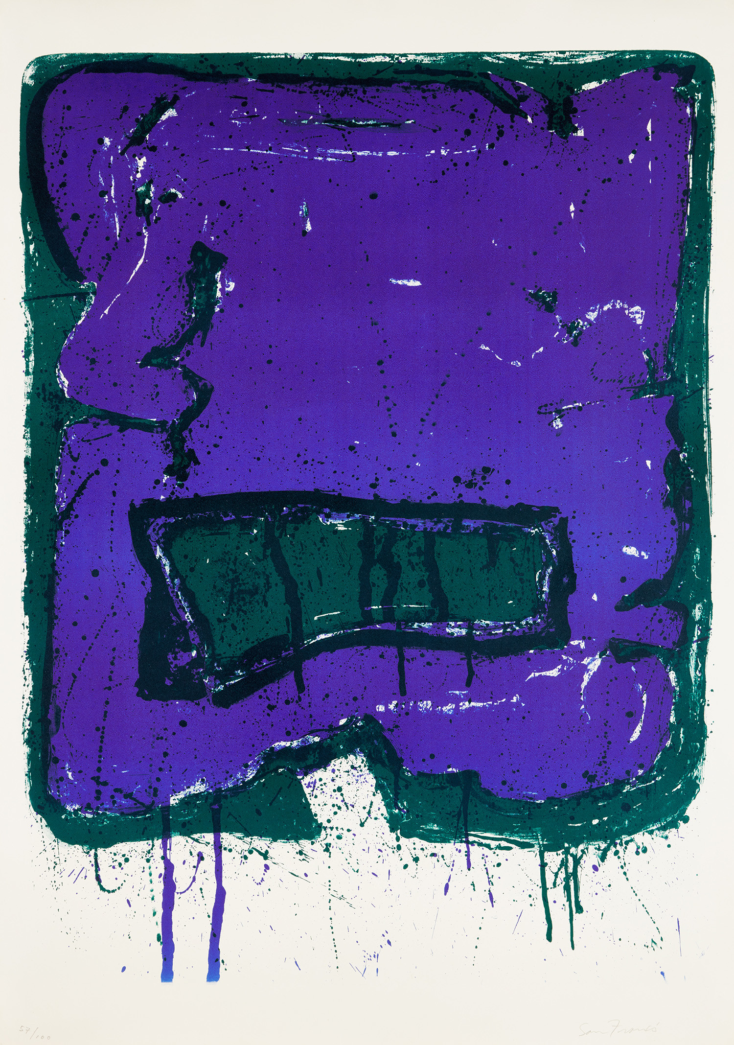 Sam Francis — Affiche Kunsthalle Bern