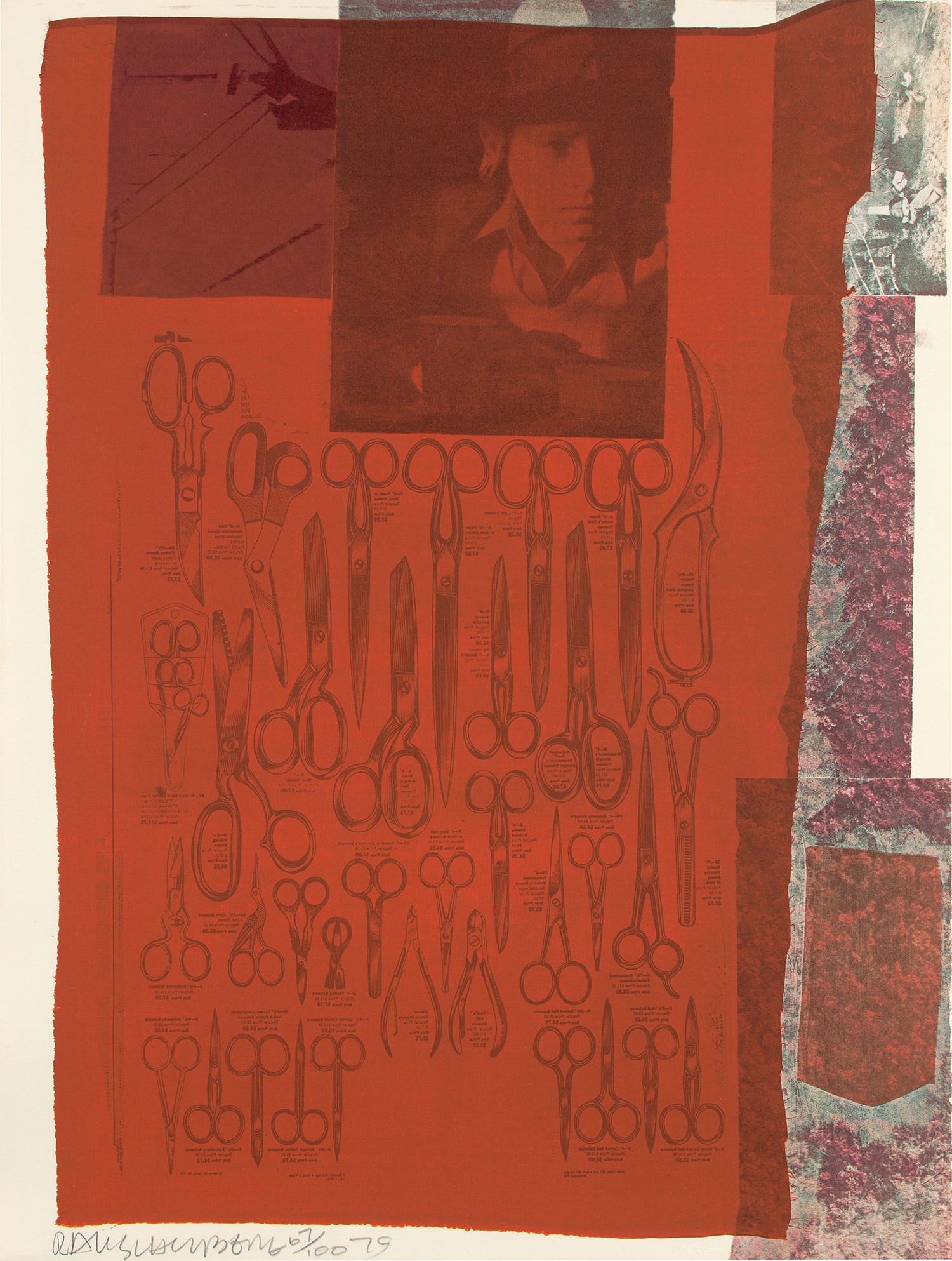 Robert Rauschenberg — More Distant Visible Part of the Sea, from Suite of Nine Prints