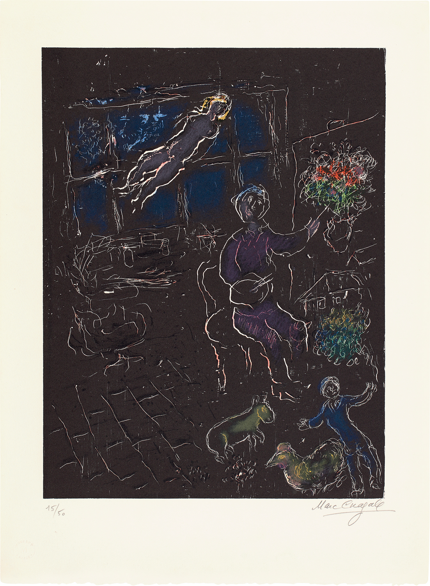 Marc Chagall — L'Atelier de nuit (The Night Workshop) (M. 961)