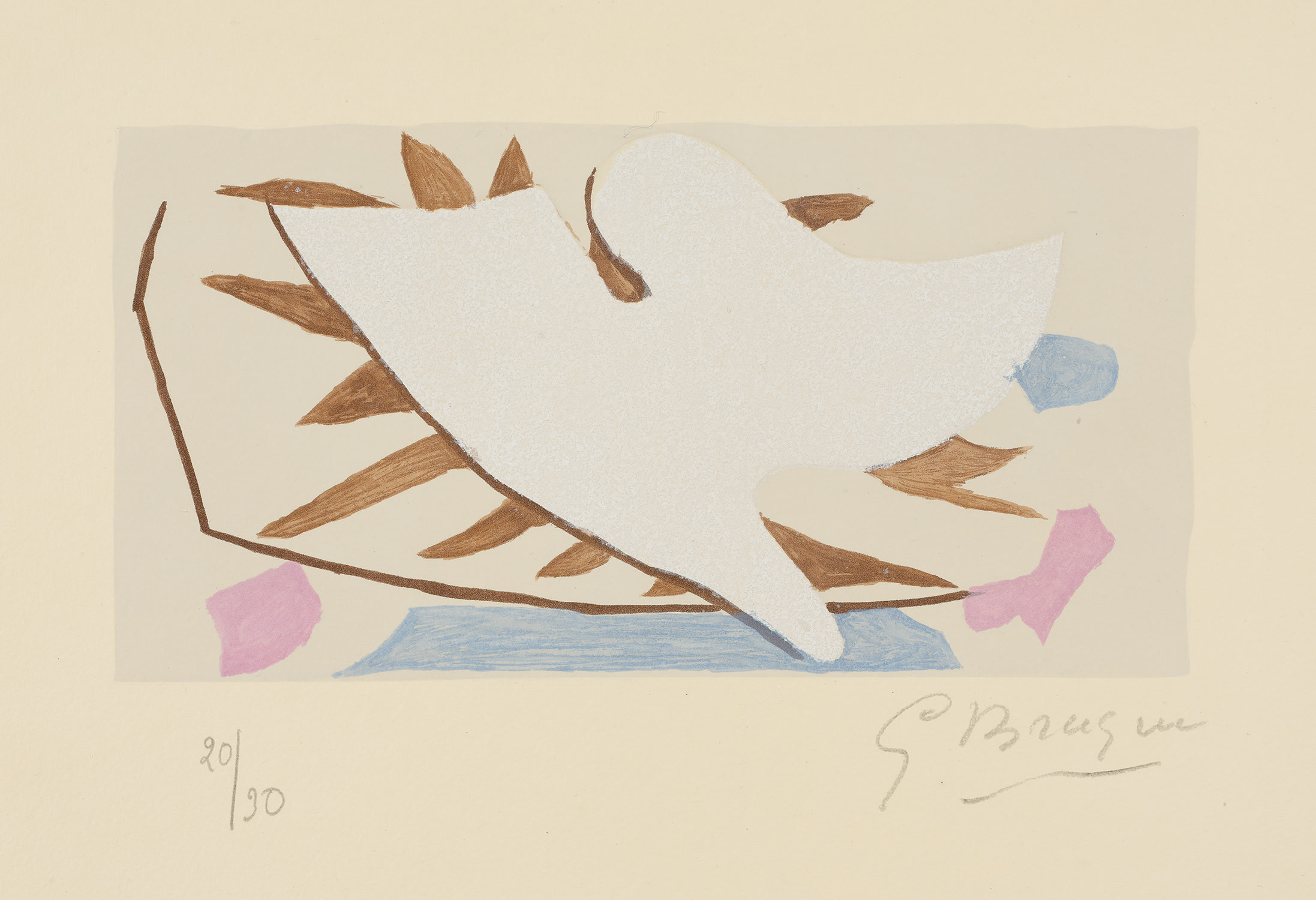 Georges Braque — L'Ordre des oiseaux (The Order of Birds): one plate (see V. 182)