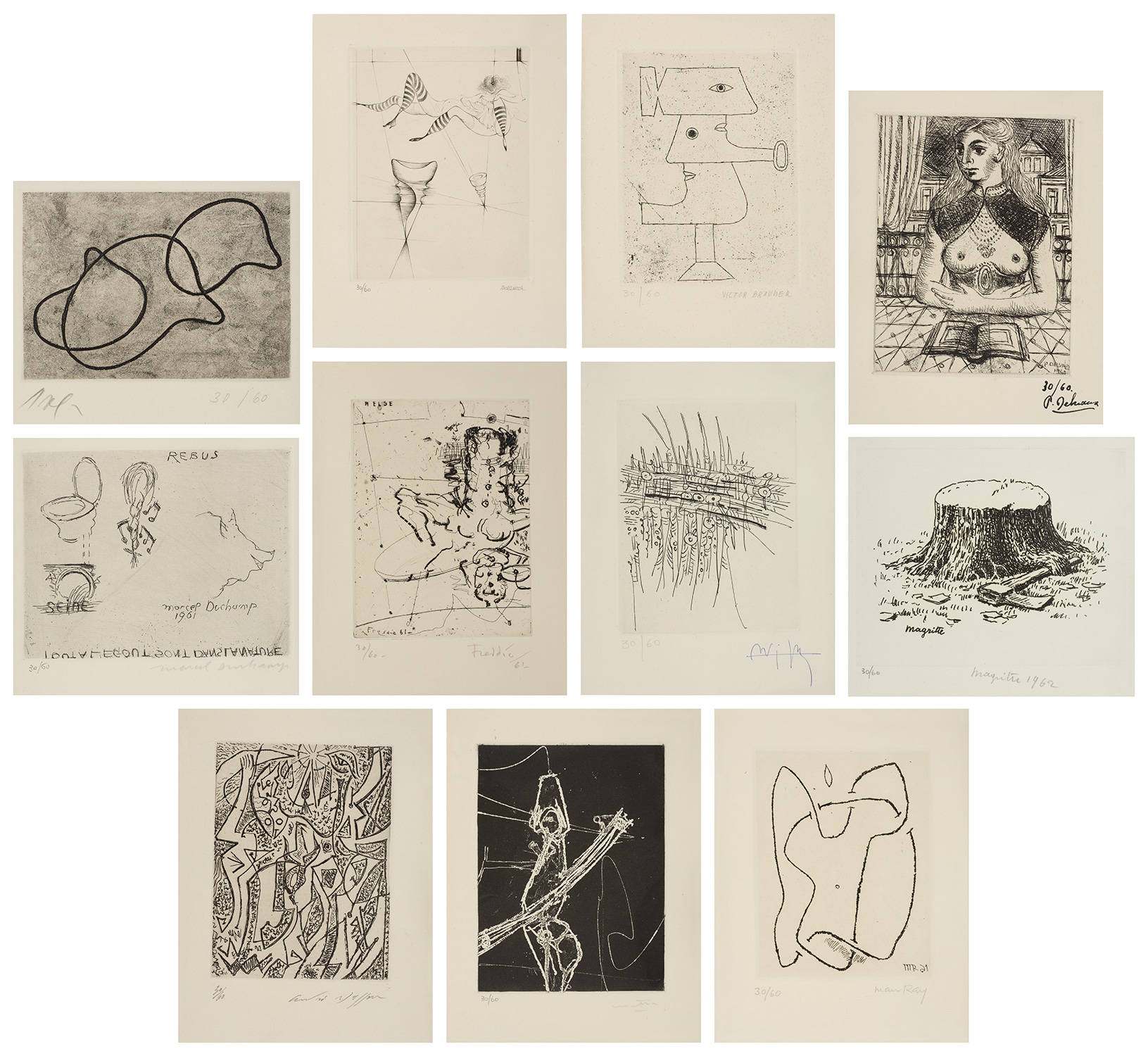 Various Artists — Surrealism Between the Two Wars, from The Forerunners of the Avant Garde (Volume II), from International Anthology of Contemporary Engraving