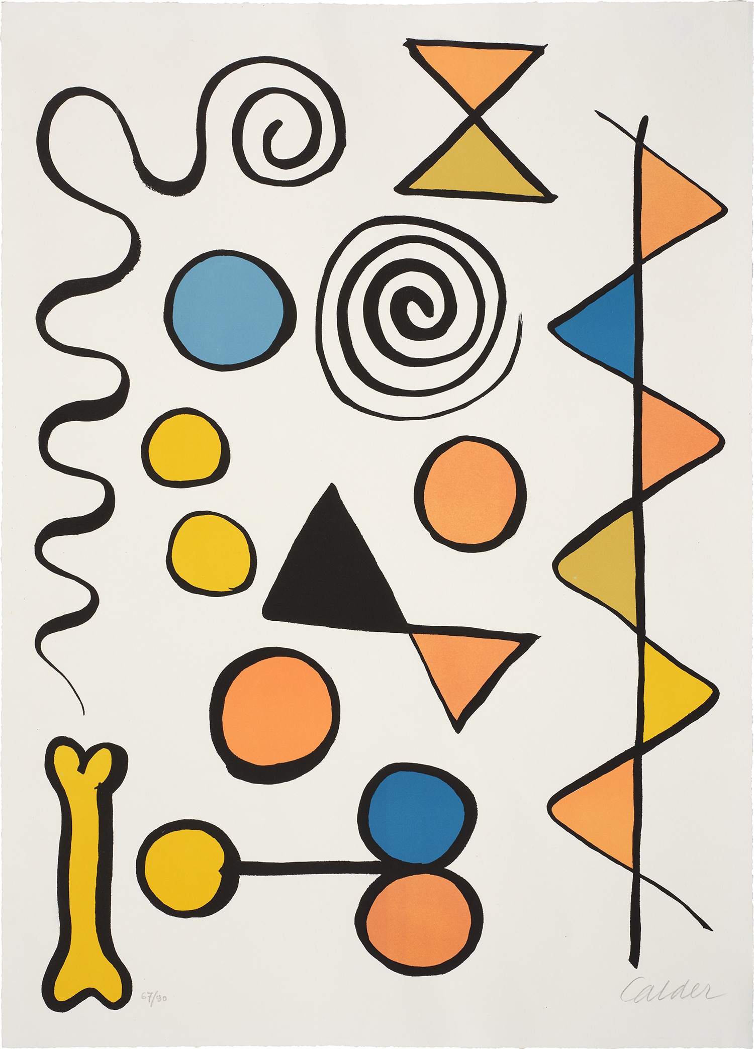Alexander Calder — Os et serpent (Bone and Snake)