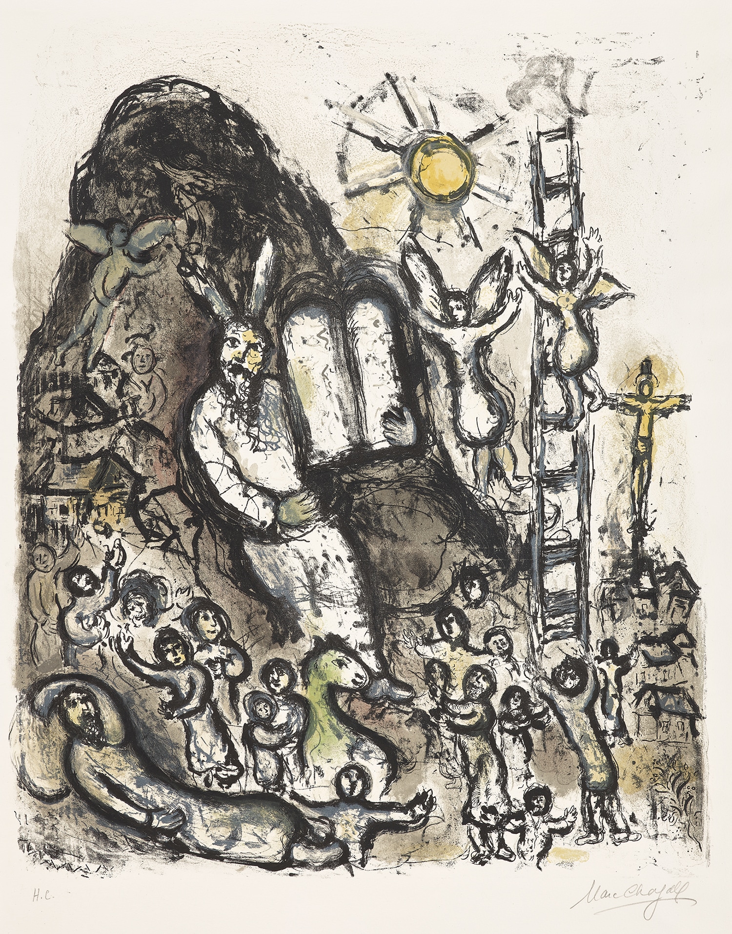 Marc Chagall — Vision de Moïse (Vision of Moses) (M. 702)