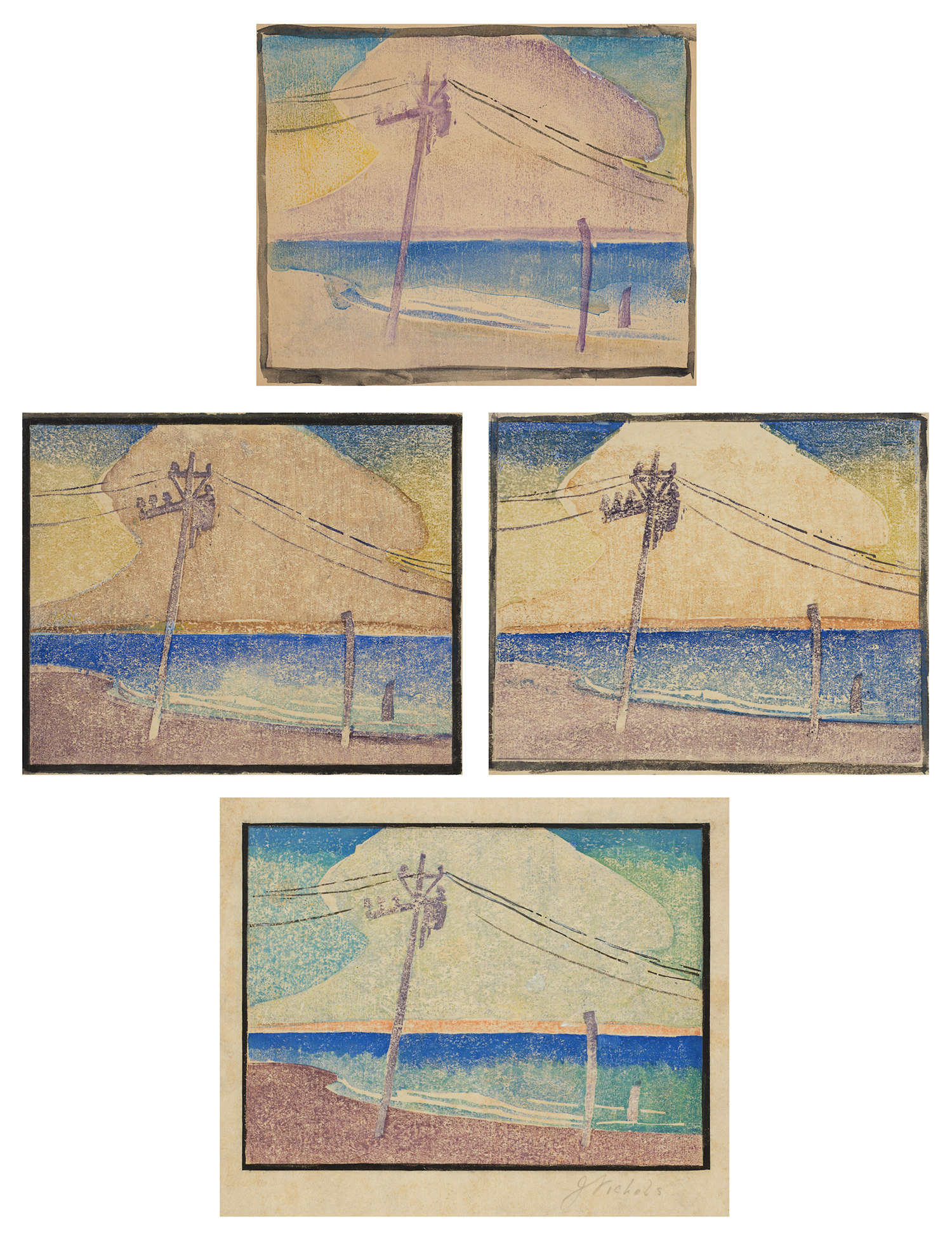 Juliette Nichols — [Beach with Utility Pole]