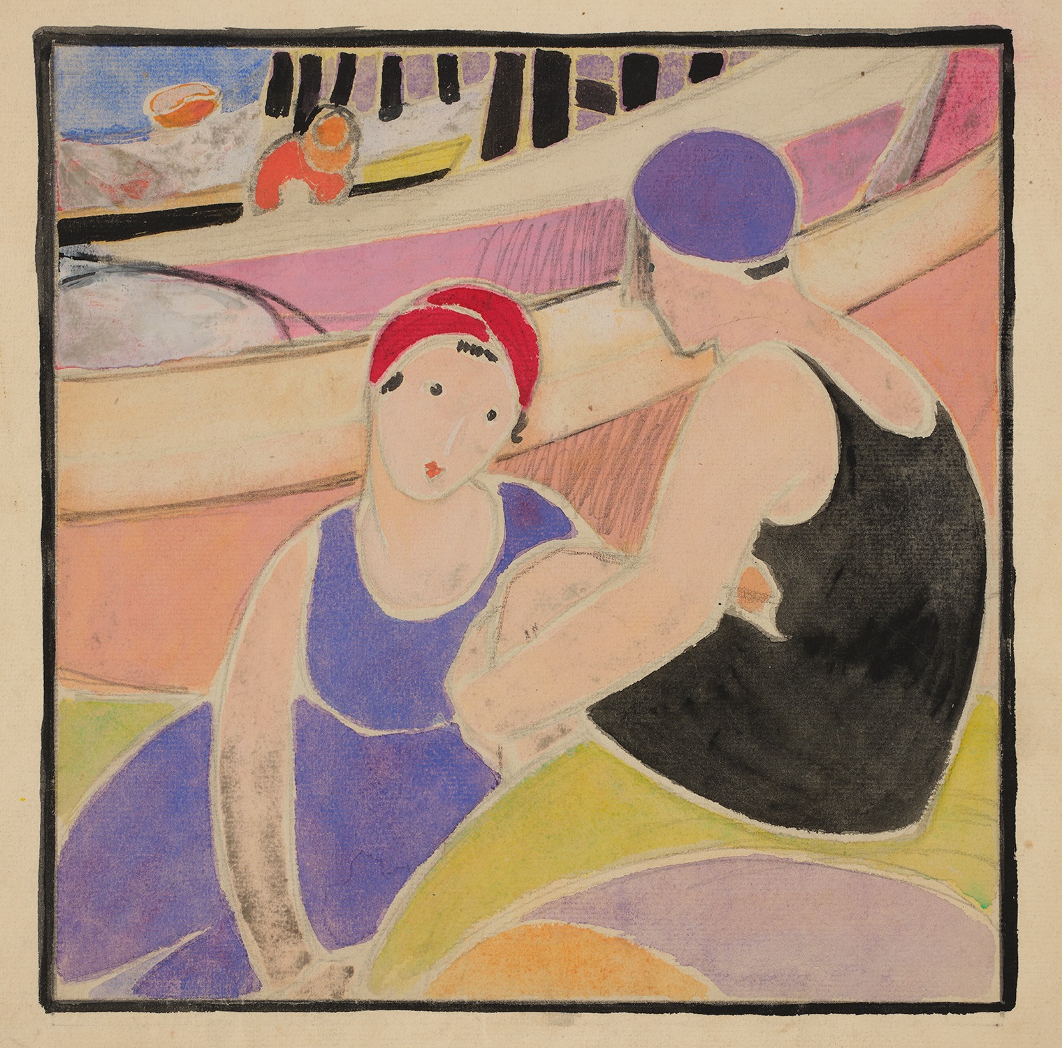 Juliette Nichols — [Two Swimmers]
