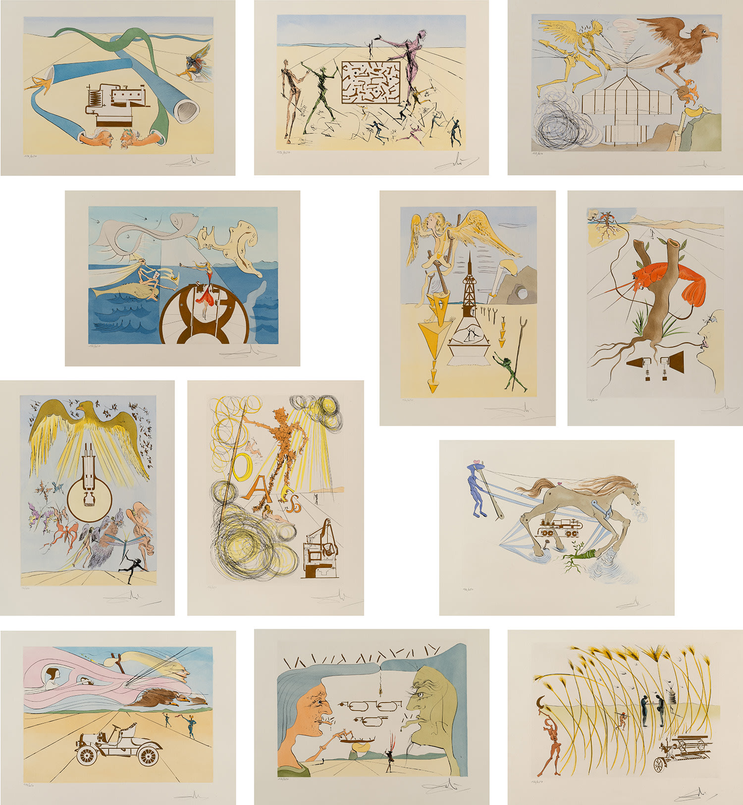 Salvador Dalí — Hommage à Leonardo da Vinci (Great American Inventions)