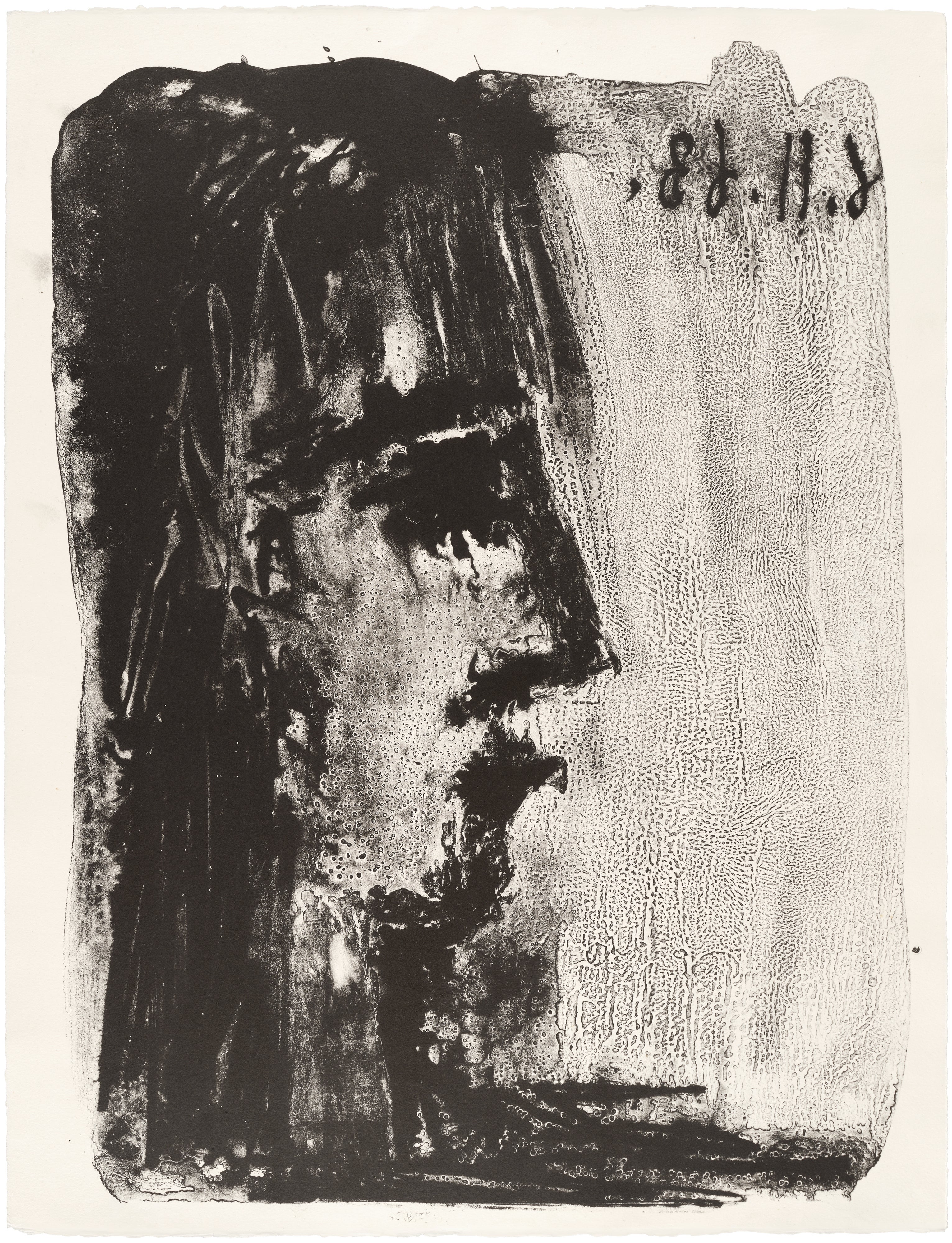 Pablo Picasso — Profile de femme regardant a droite (Profile of Woman Looking to the Right) (M. 394)