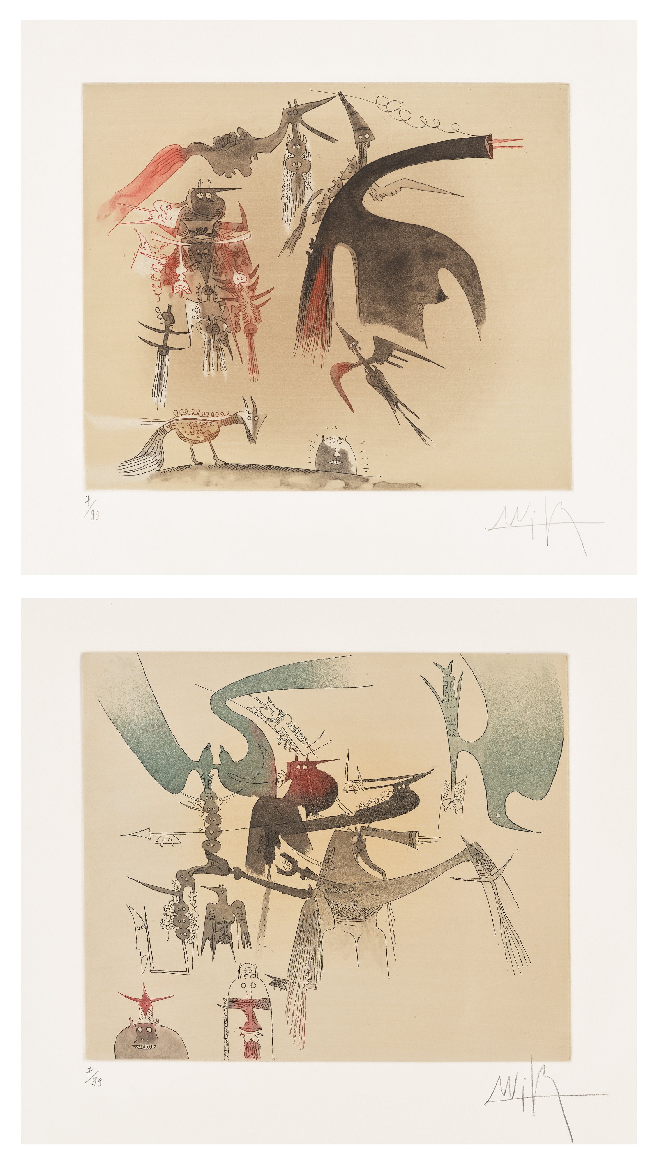 Lames de Lam (Lam's Blades): plates I and VI (T.-R. 7901 & 7906, L. 366 & 371)