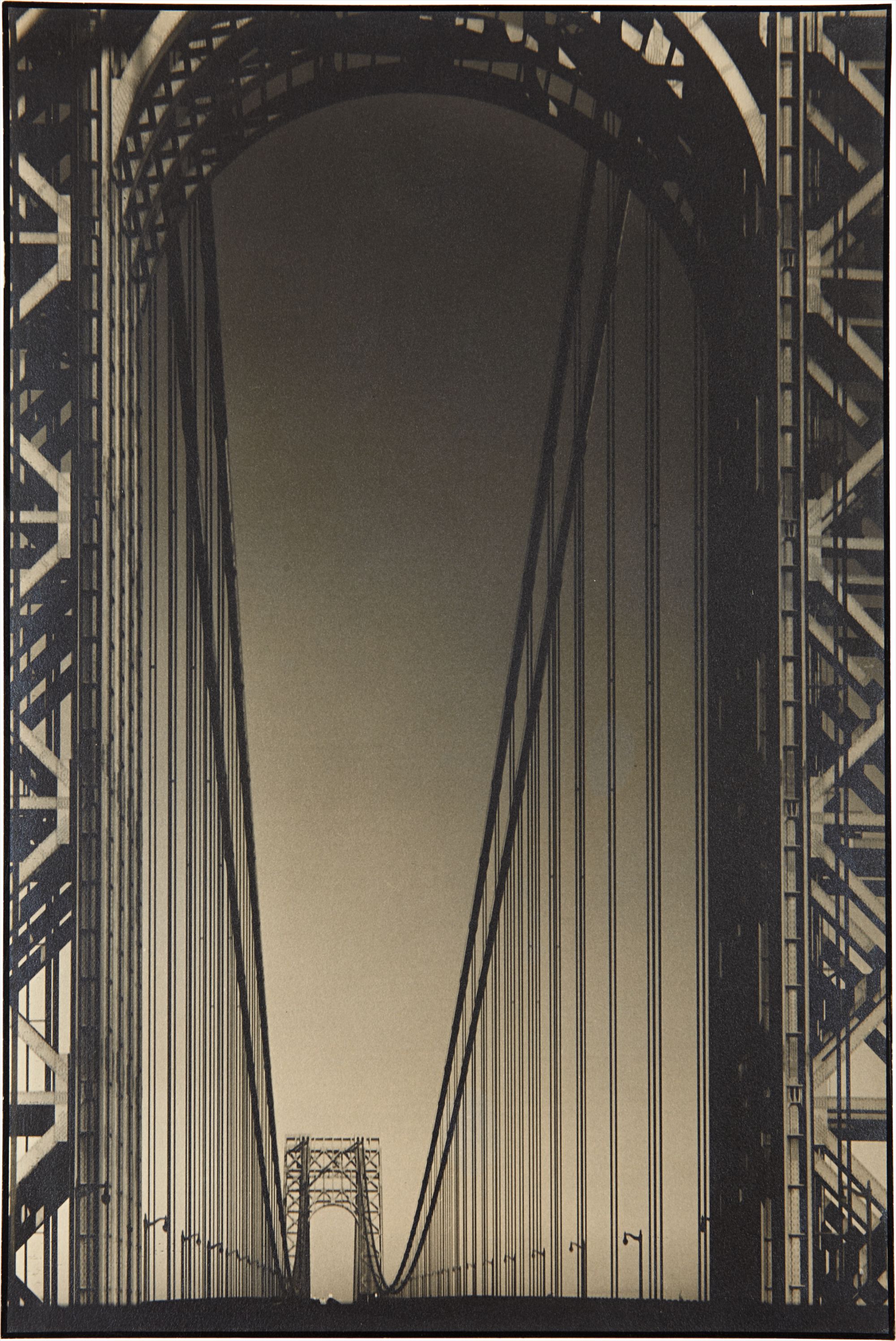 Margaret Bourke-White — George Washington Bridge, Hudson River, N.Y.C.