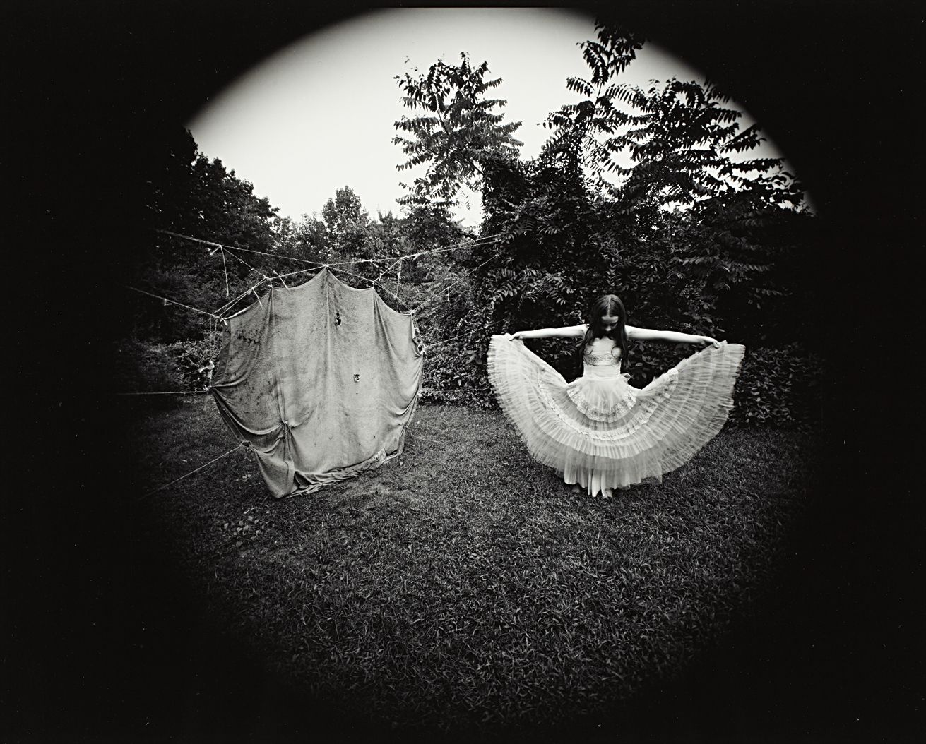 Emmet Gowin — Nancy, Twine and Blanket Construction, Danville, Virginia