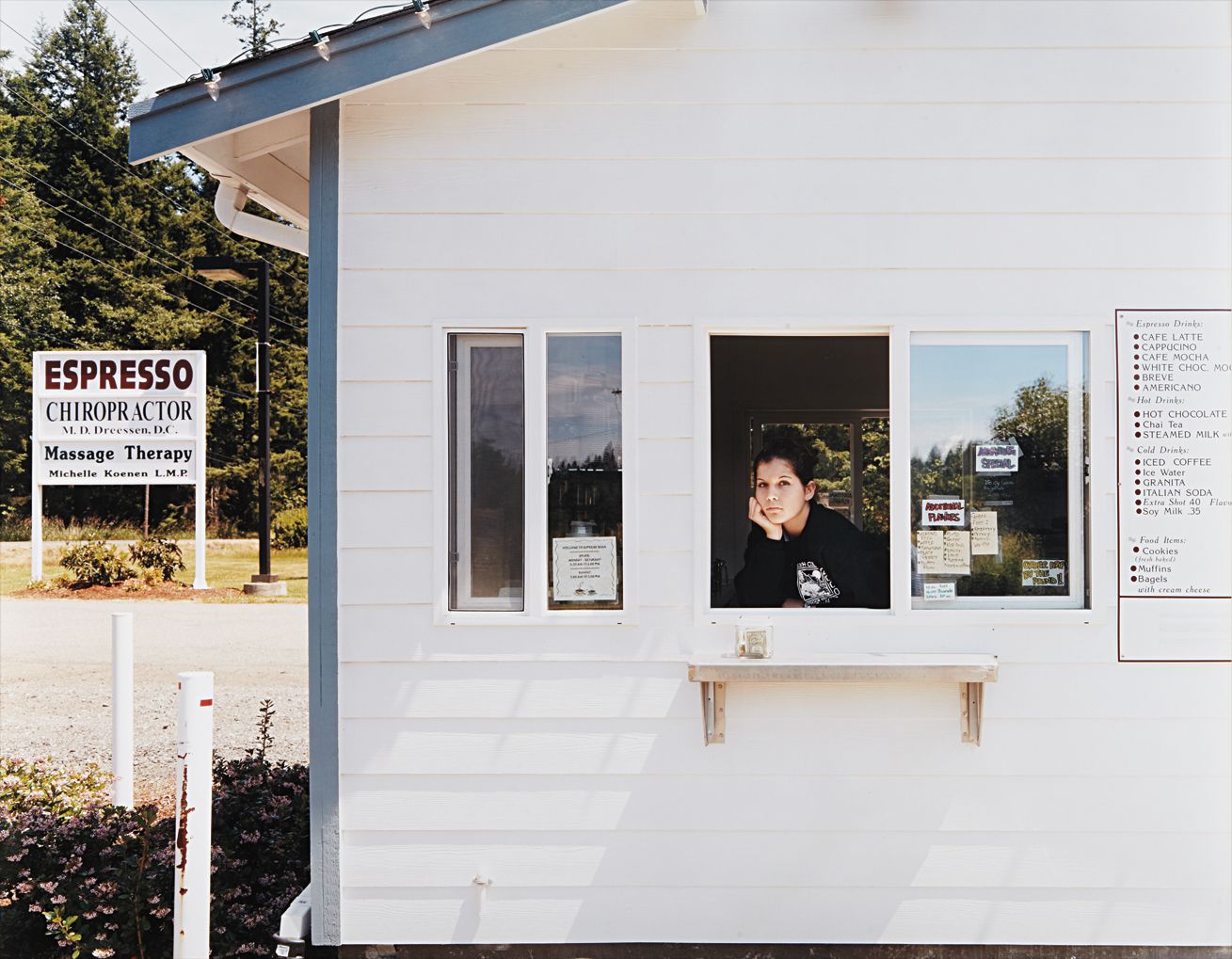 A Woman Working at the Supreme Bean, Port Orchard, Washington, August