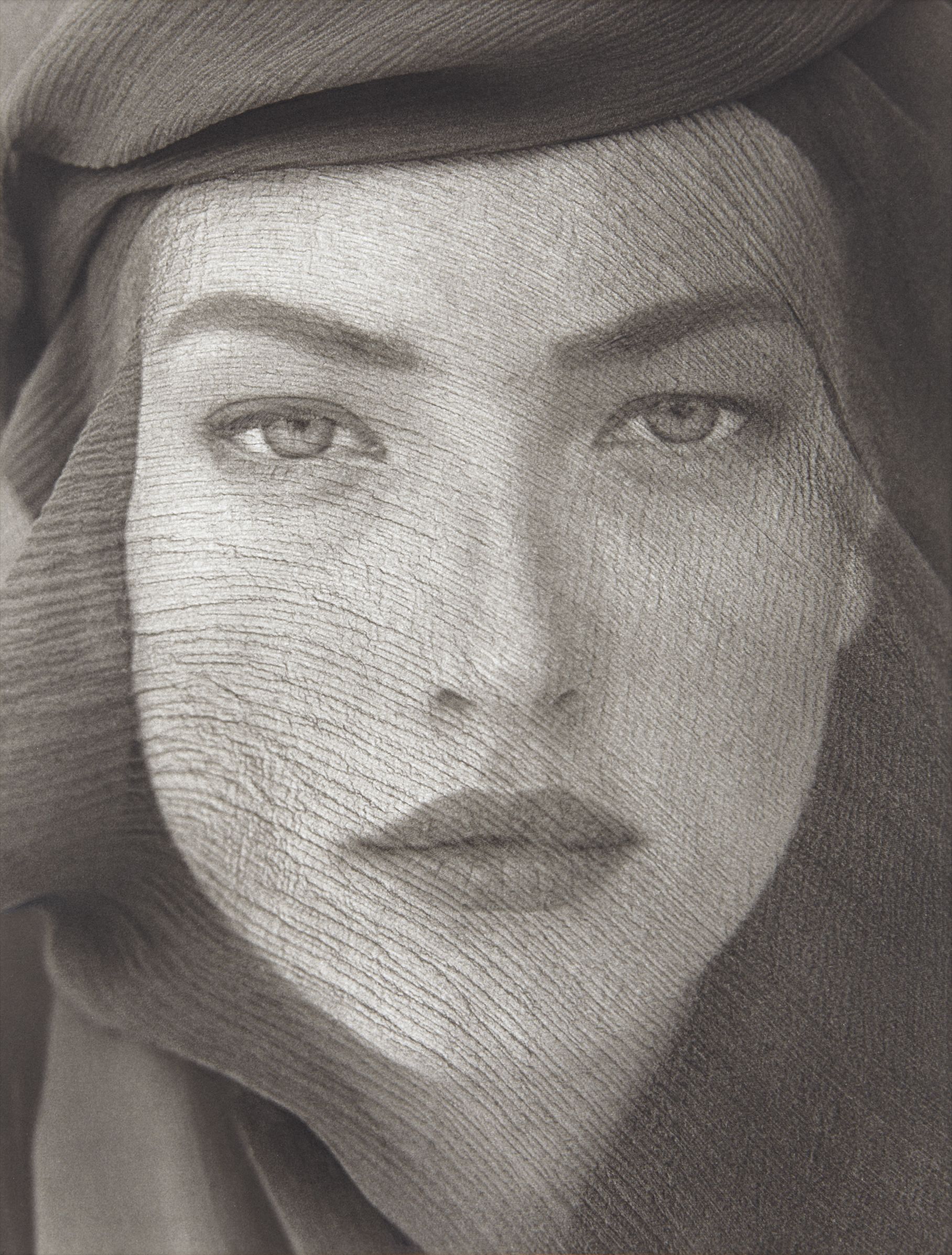 Herb Ritts — Tatjana, Veiled Head, Tight View, Joshua Tree