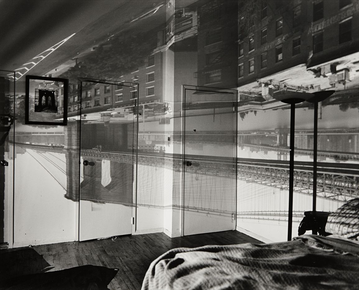 Abelardo Morell — Camera obscura image of the Brooklyn Bridge in bedroom
