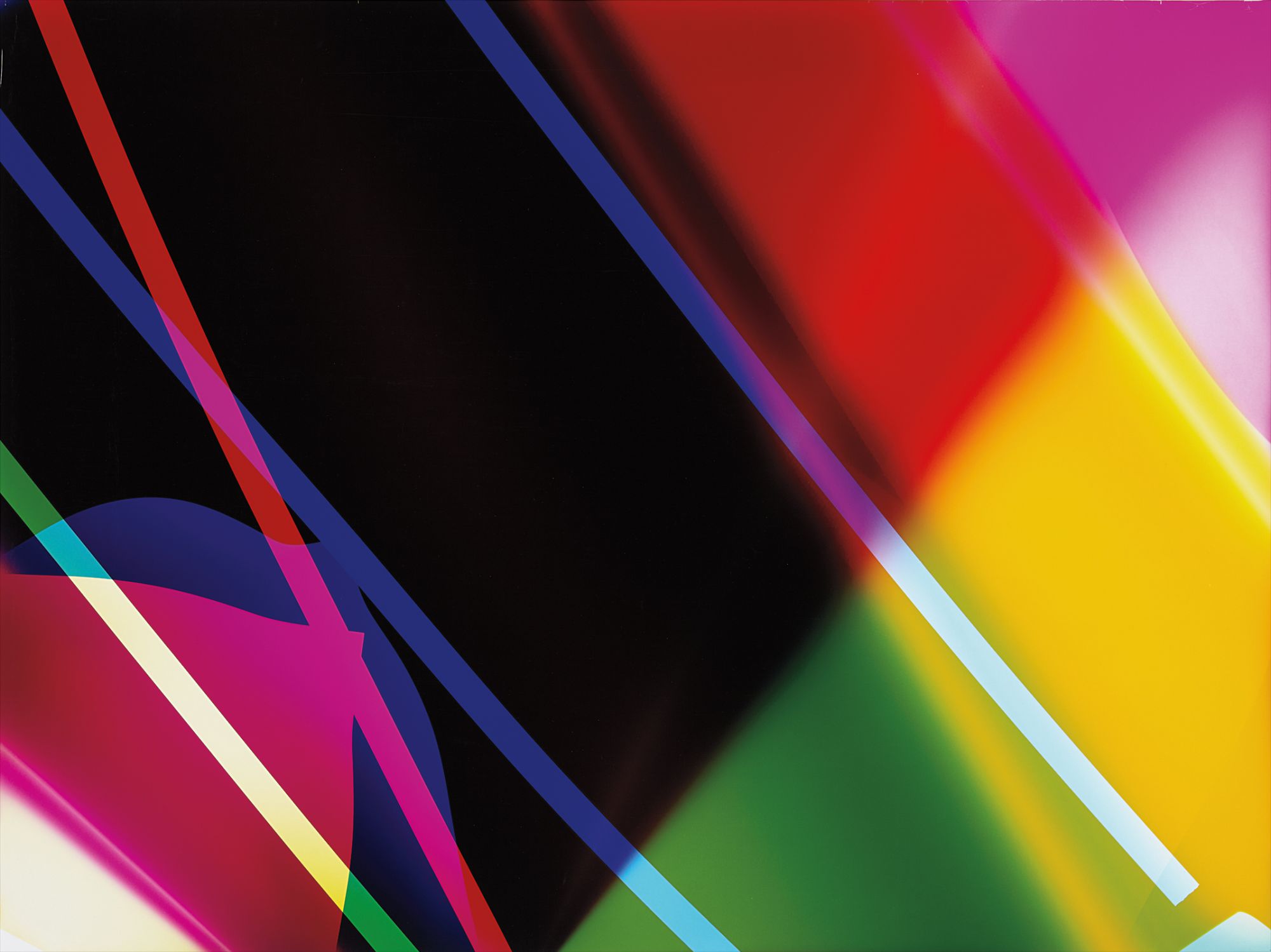 Walead Beshty — Three Color Curl (CMY: Irvine, California, August 24th)