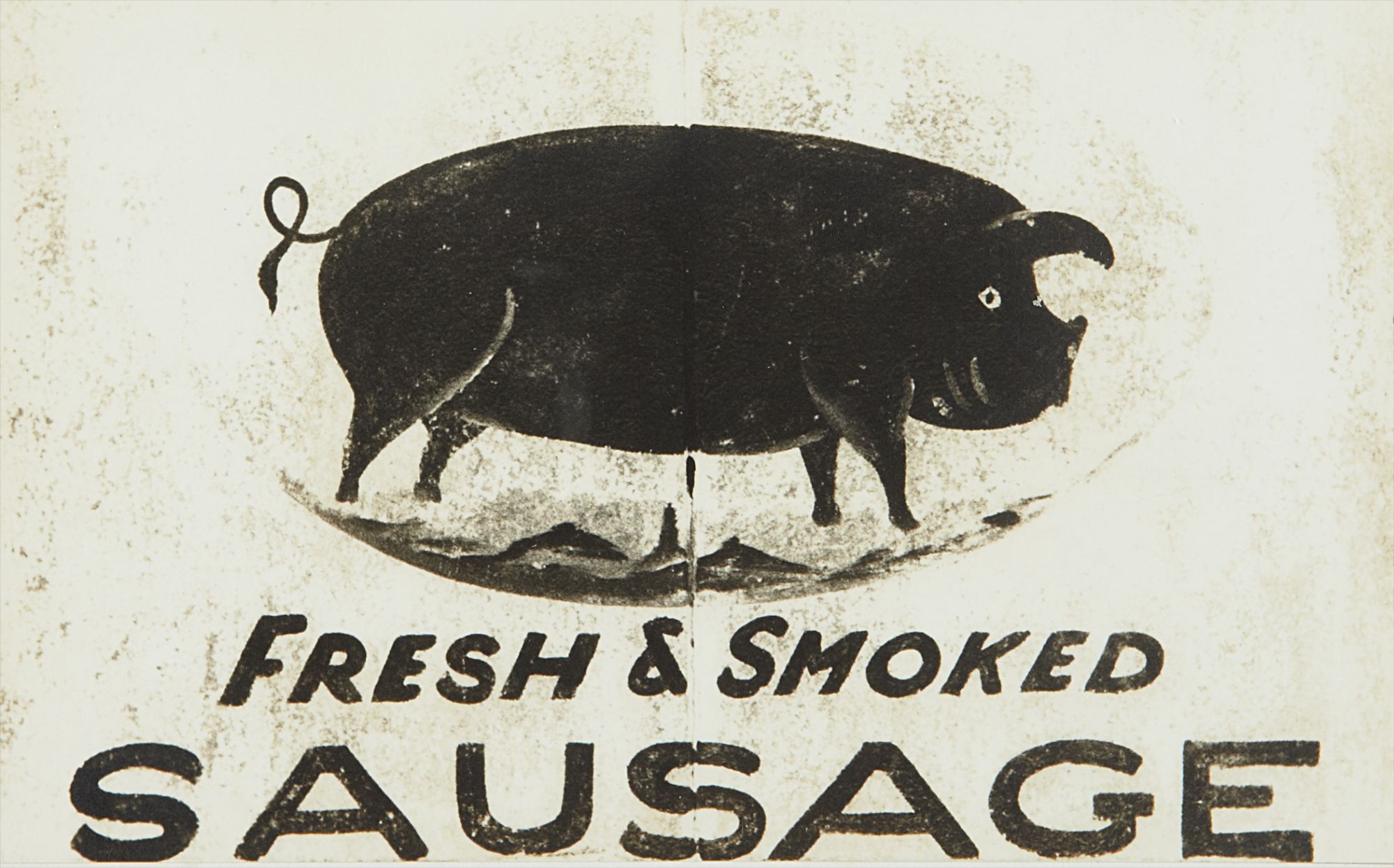 Walker Evans — 'Fresh and Smoked' Butcher's Sign