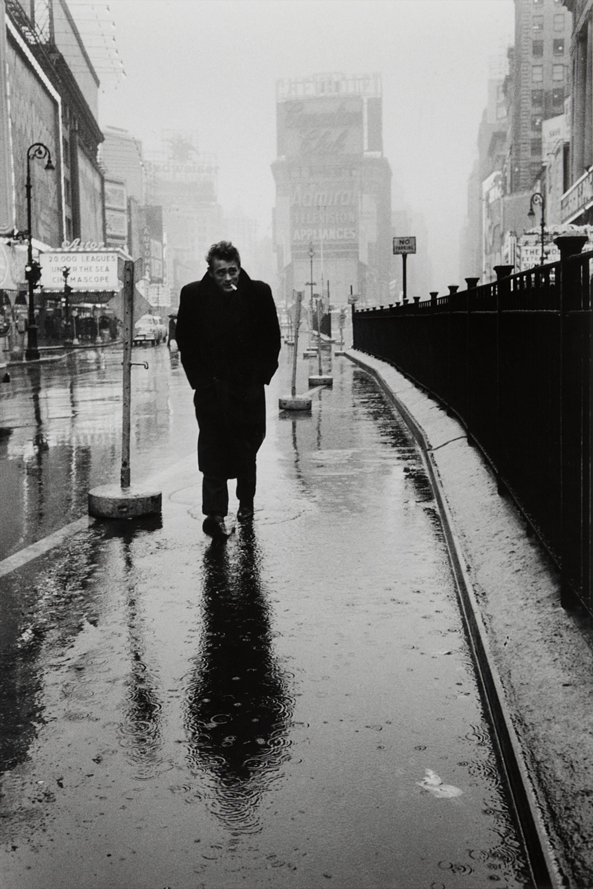 Dennis Stock — James Dean in Times Square, New York City