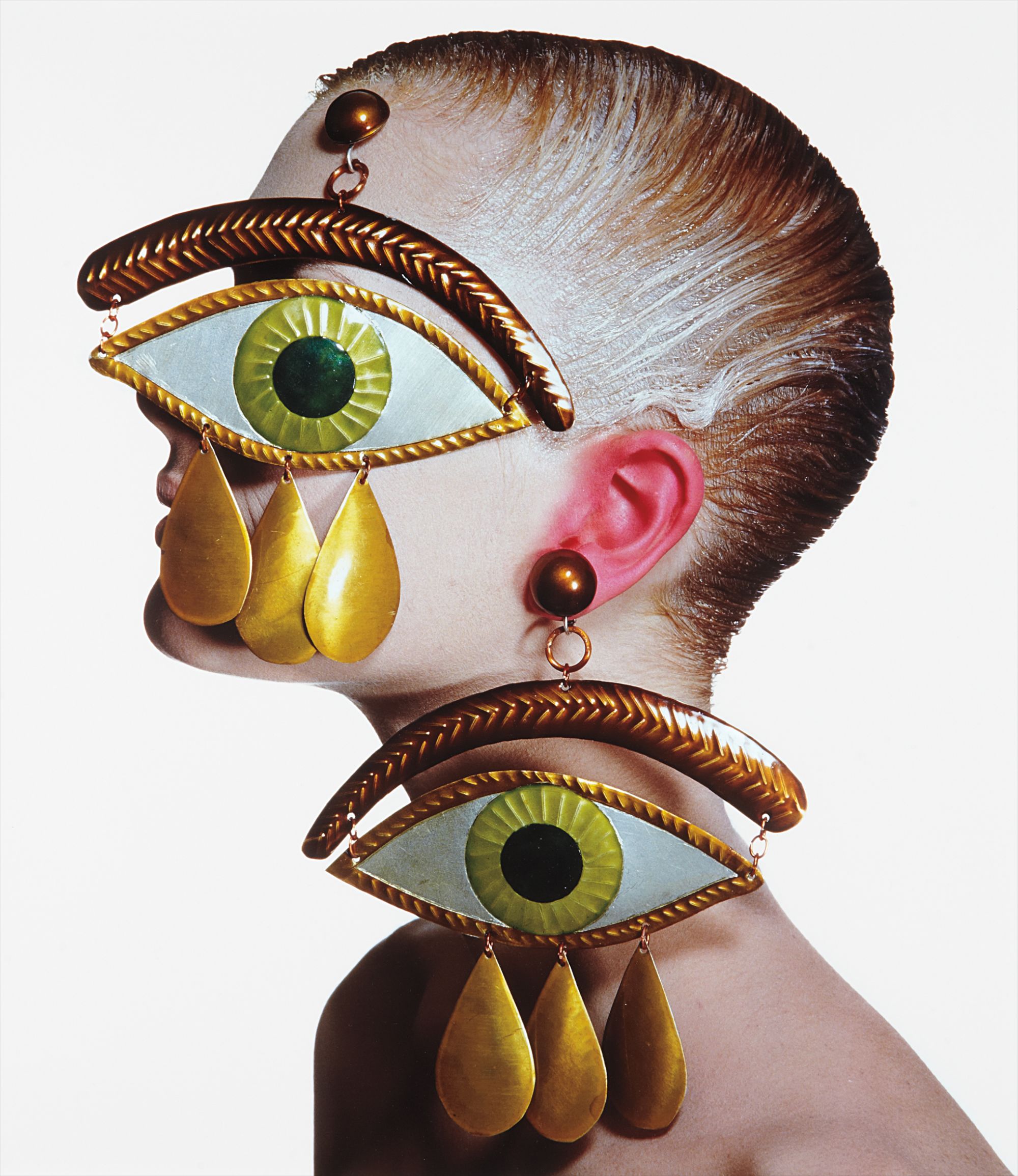 Irving Penn — Gaultier Eye Earrings, New York, January 26