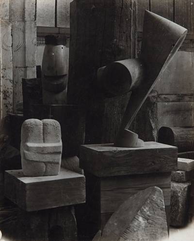 View of the Studio, The Sorceress, The Kiss and The Chief