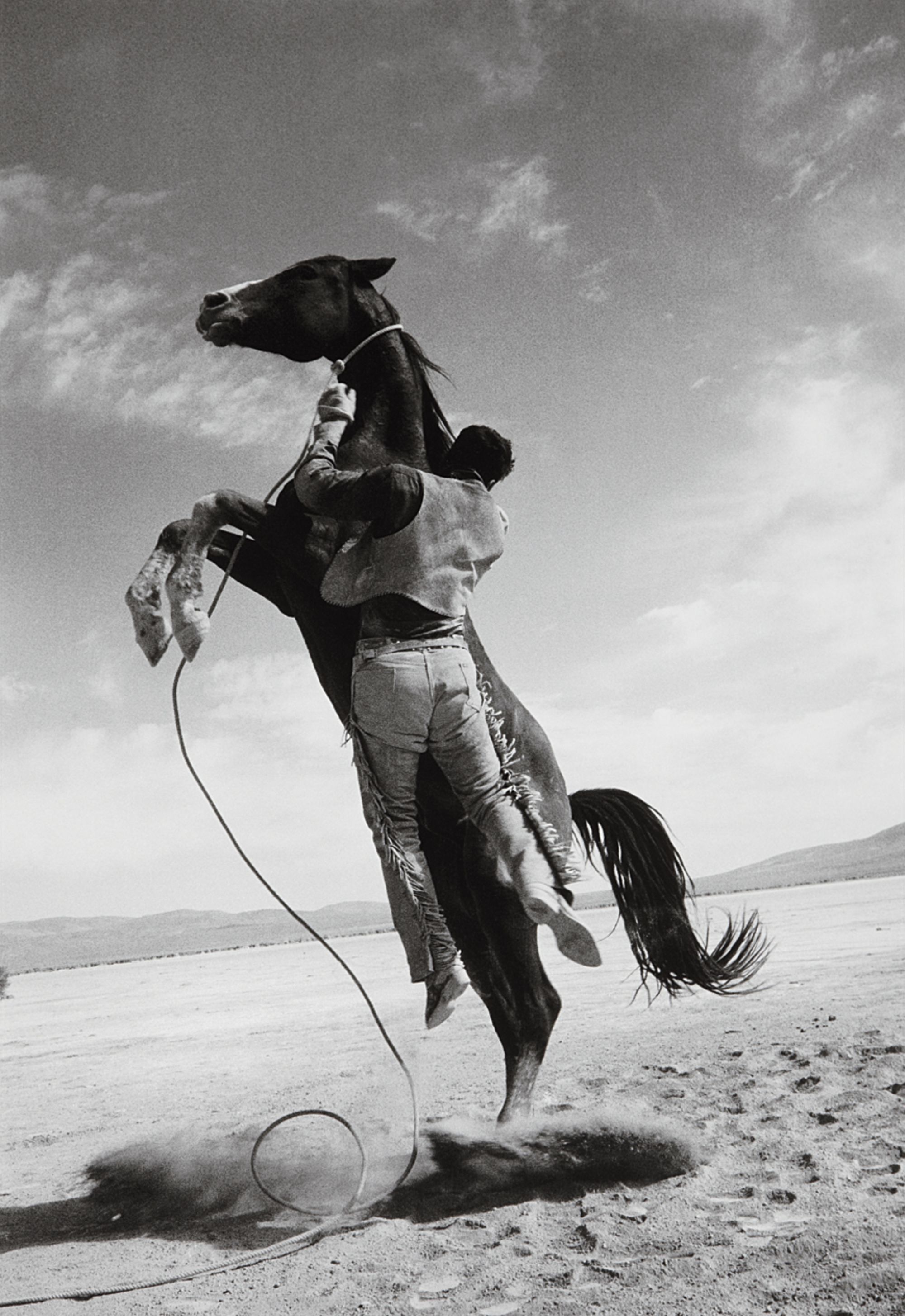 Ernst Haas — Leaping Horse on the set of The Misfits, Nevada