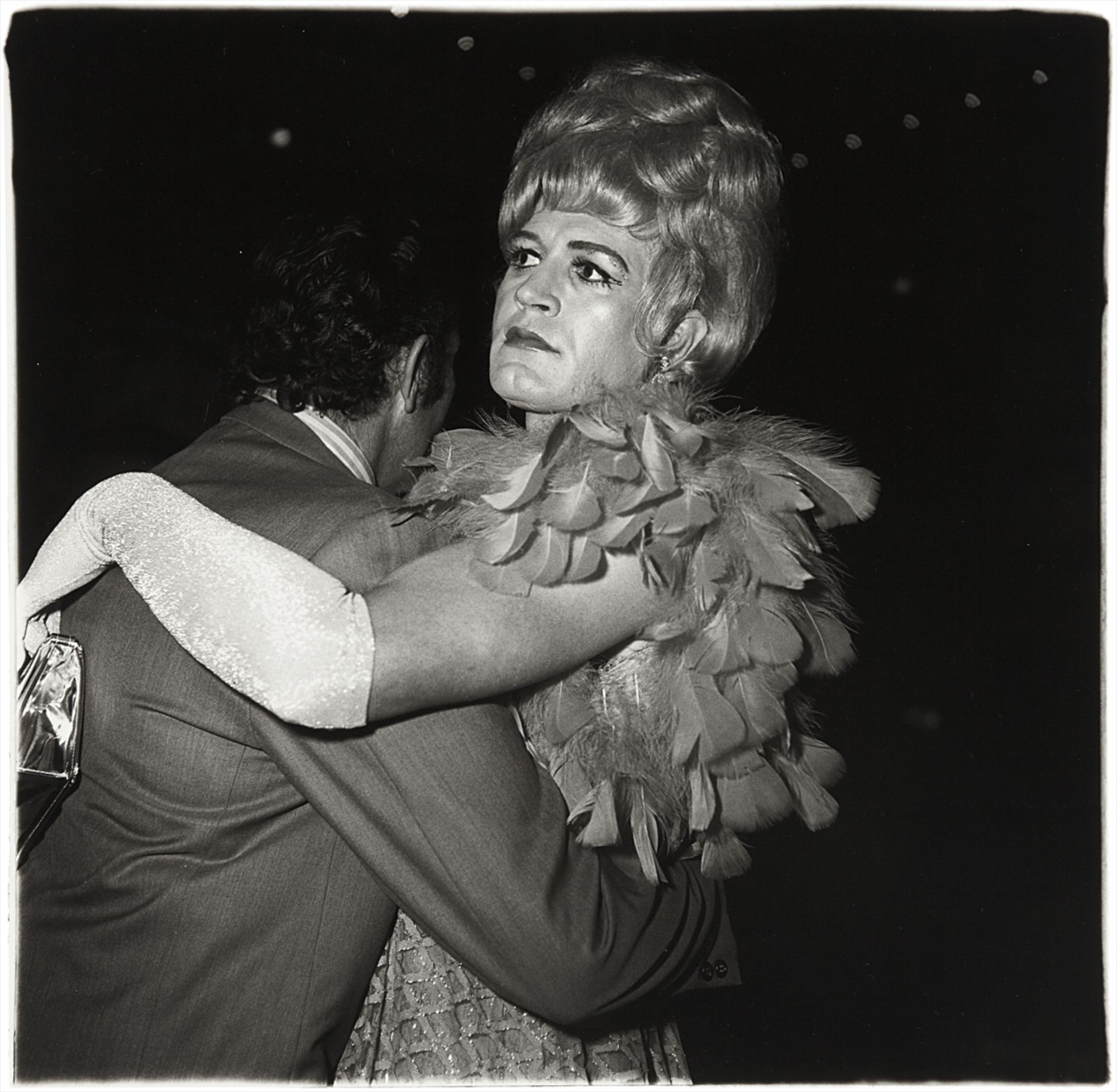 Diane Arbus — Two men dancing at a drag ball, N.Y.C