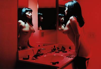 Breaunna in Bathroom, Budget Suites, Las Vegas