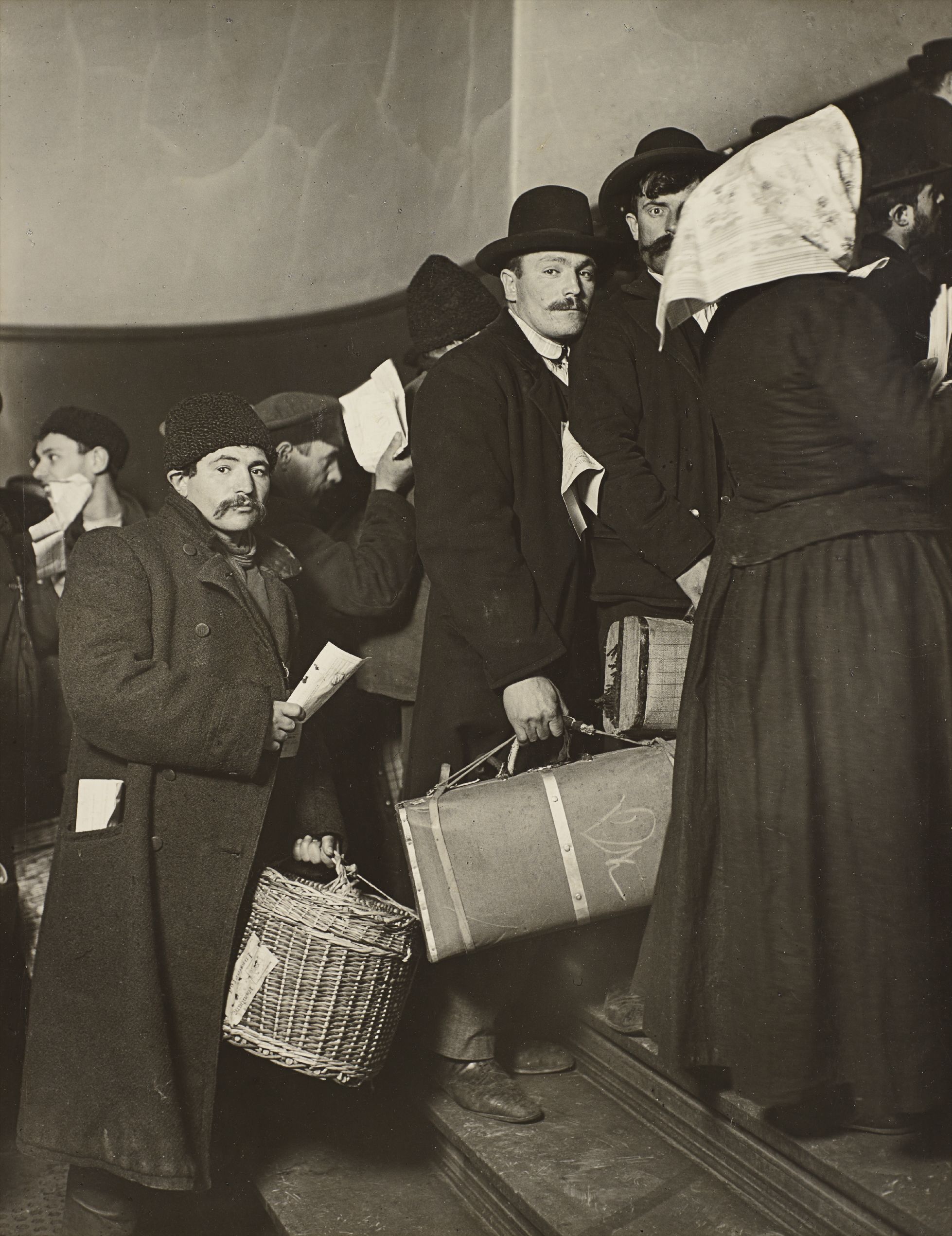 Lewis Hine — Climbing into America, Ellis Island, New York