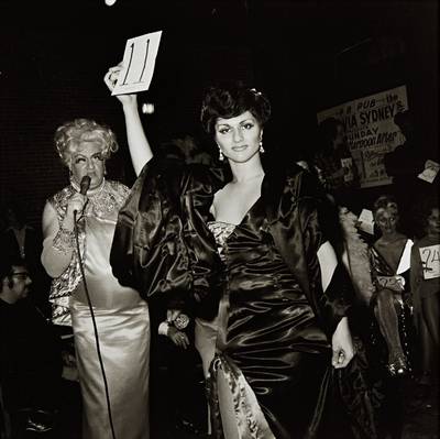 Colette modeling in the Beauty Parade, Boston