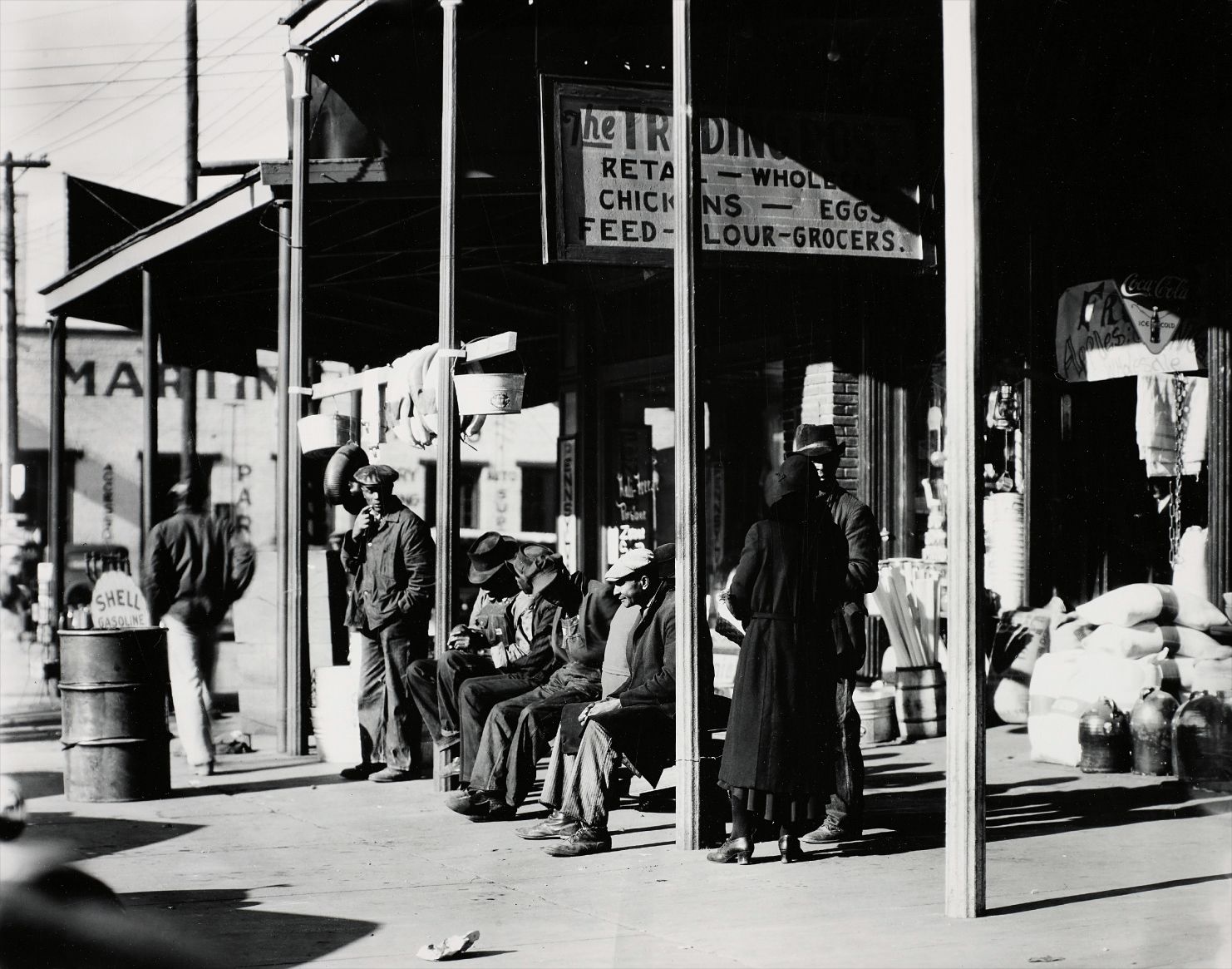 Walker Evans — Sidewalk Scene, Selma, Alabama, December