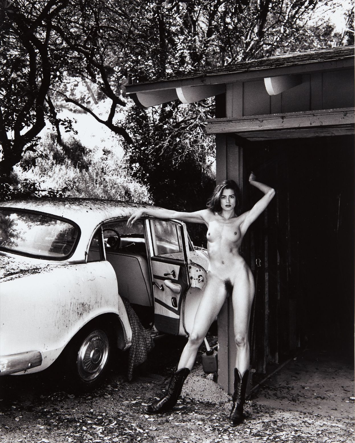 Helmut Newton — Domestic Nude 8, Los Angeles