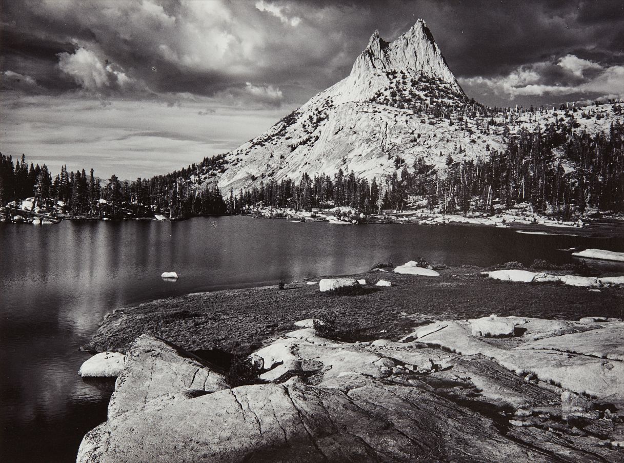 Ansel Adams — Cathedral Peak and Lake, Yosemite National Park, California
