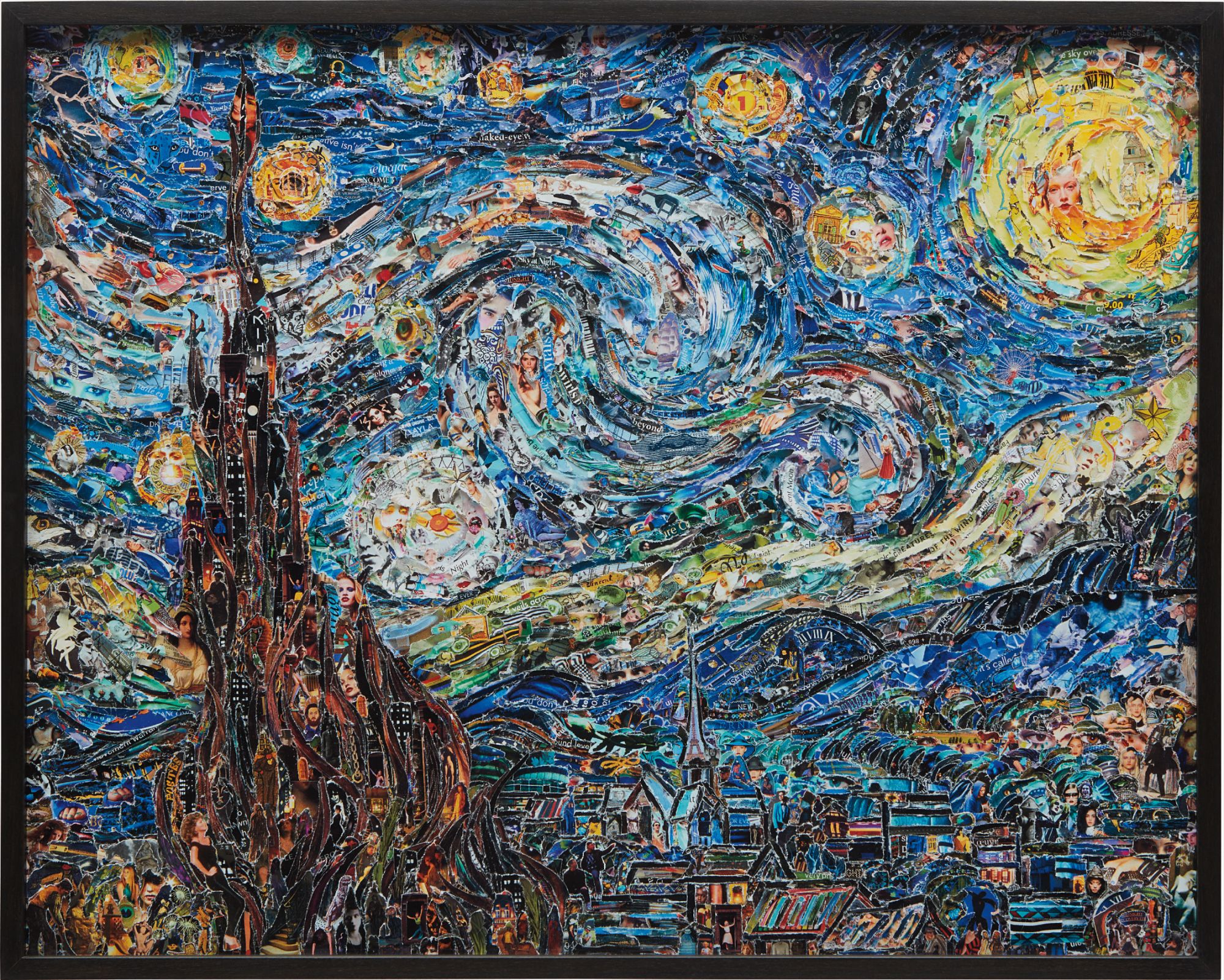 Vik Muniz — Starry Night, after Van Gogh from Pictures of Magazines 2