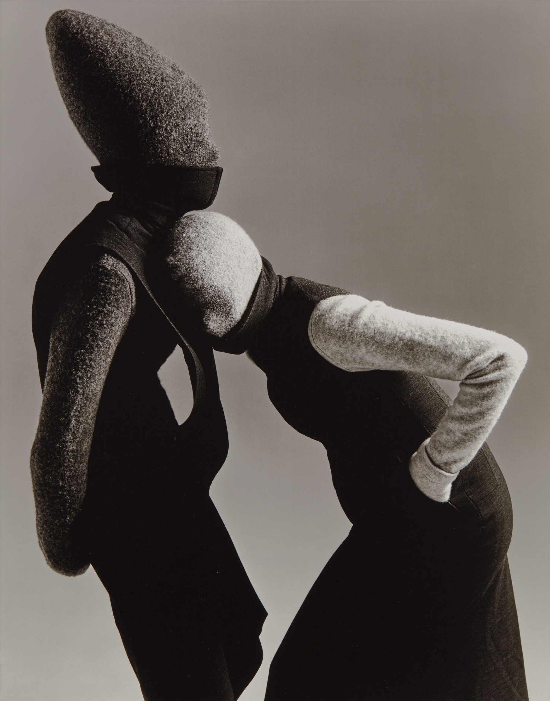 Richard Avedon — Carmen Kass and Audrey Marnay, Dresses by Hussein Chalayan, New York City, May 12