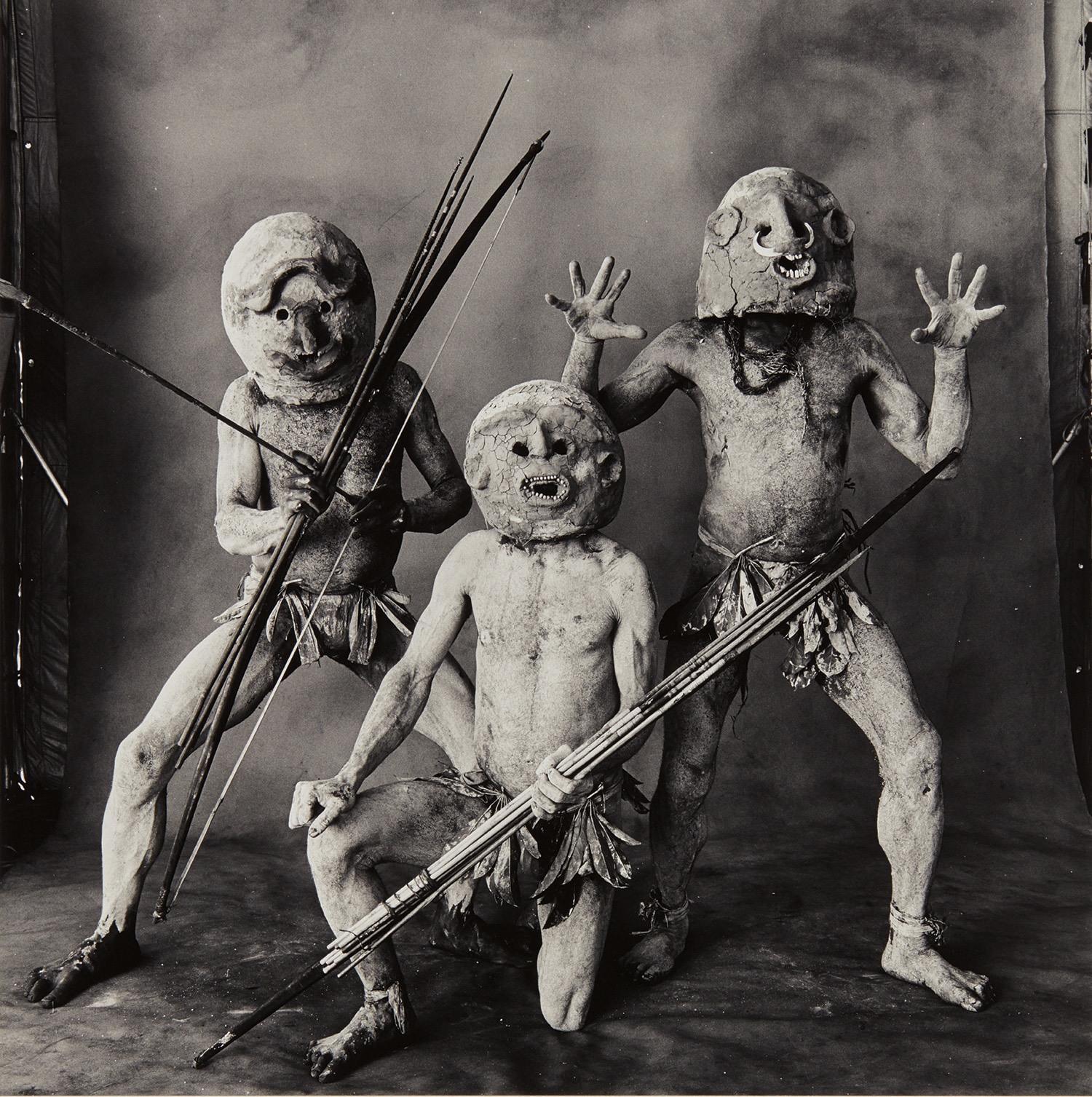 Irving Penn — Three Asaro Mud Men, New Guinea