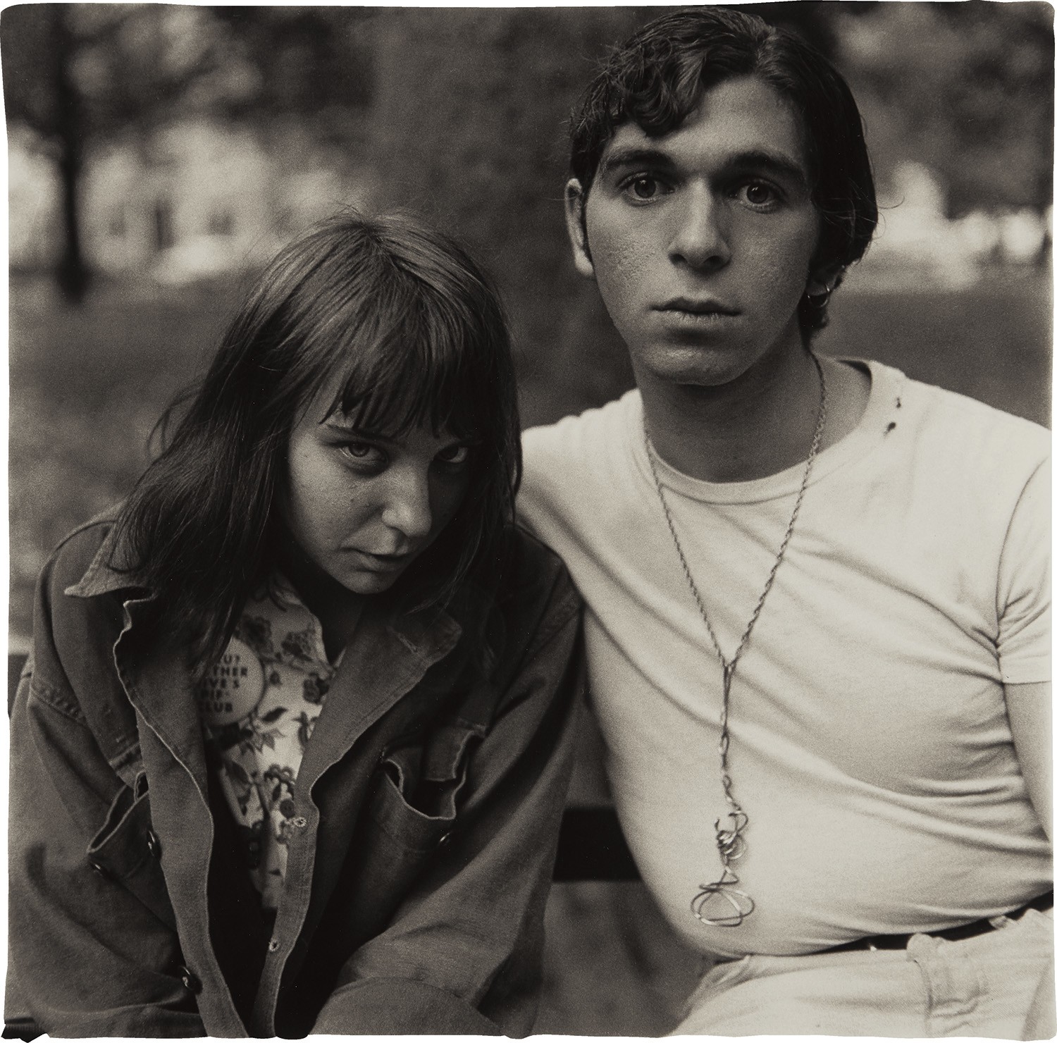 Diane Arbus — Young Couple in Washington Square Park, NYC